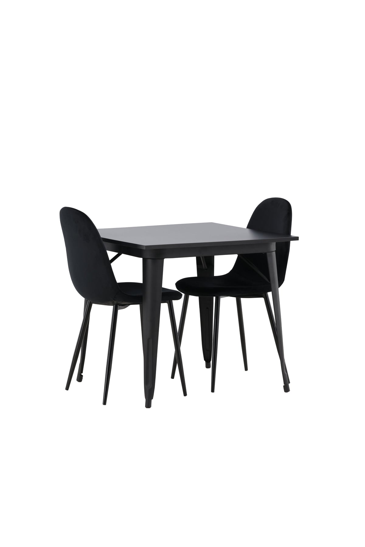 Tempe Matbord med Polar Stolarna – Bord: 75x80x80 Stol: 53,3x88x44