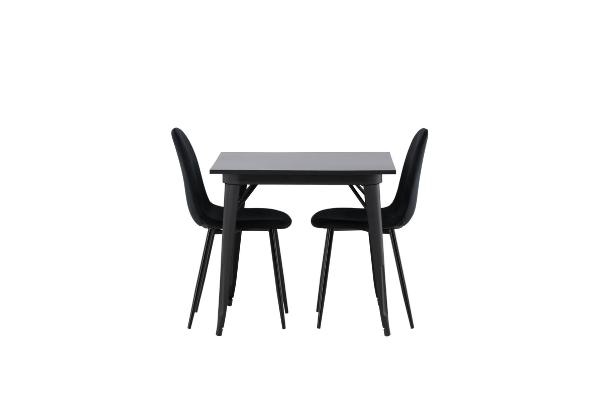 Tempe Matbord med Polar Stolarna – Bord: 75x80x80 Stol: 53,3x88x44