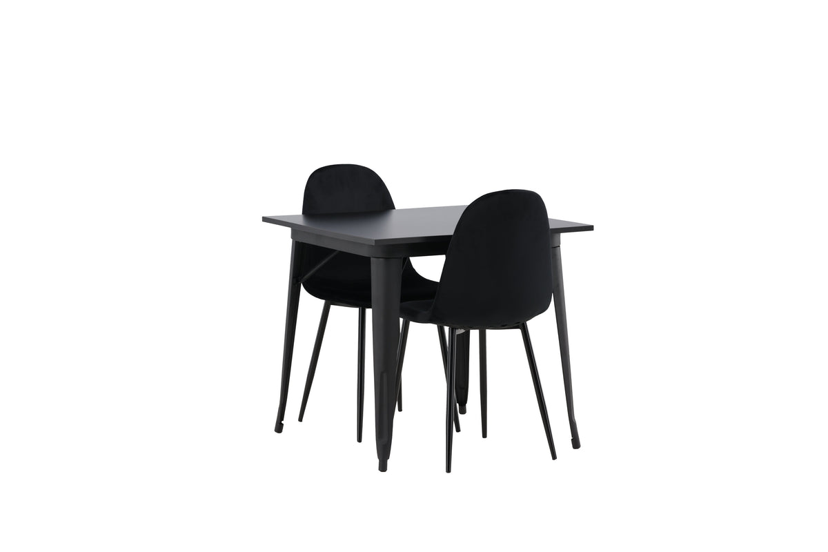 Tempe Matbord med Polar Stolarna – Bord: 75x80x80 Stol: 53,3x88x44