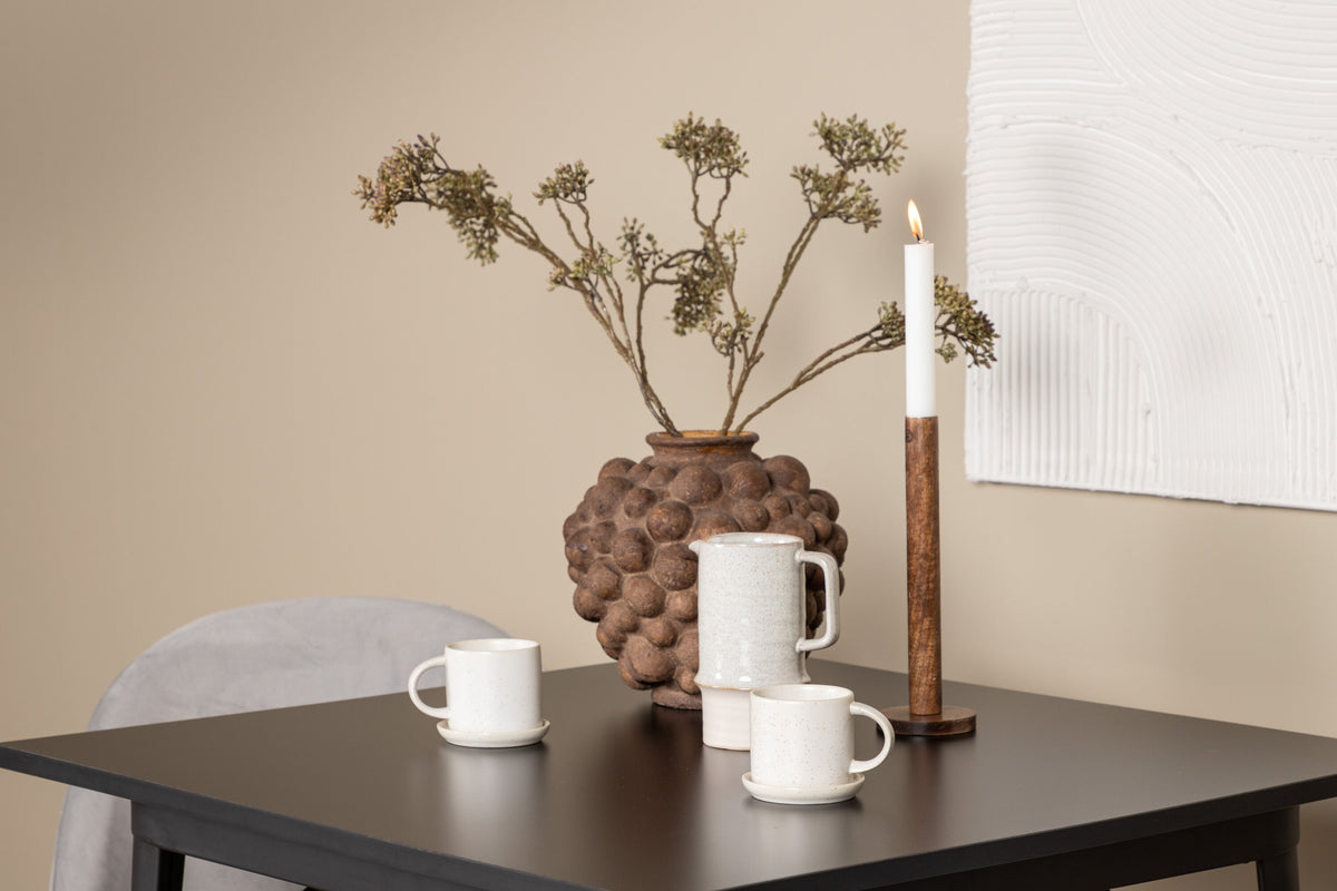 Tempe Matbord med Velvet Stolarna – Bord: 75x80x80 Stol: 57x76,5x50