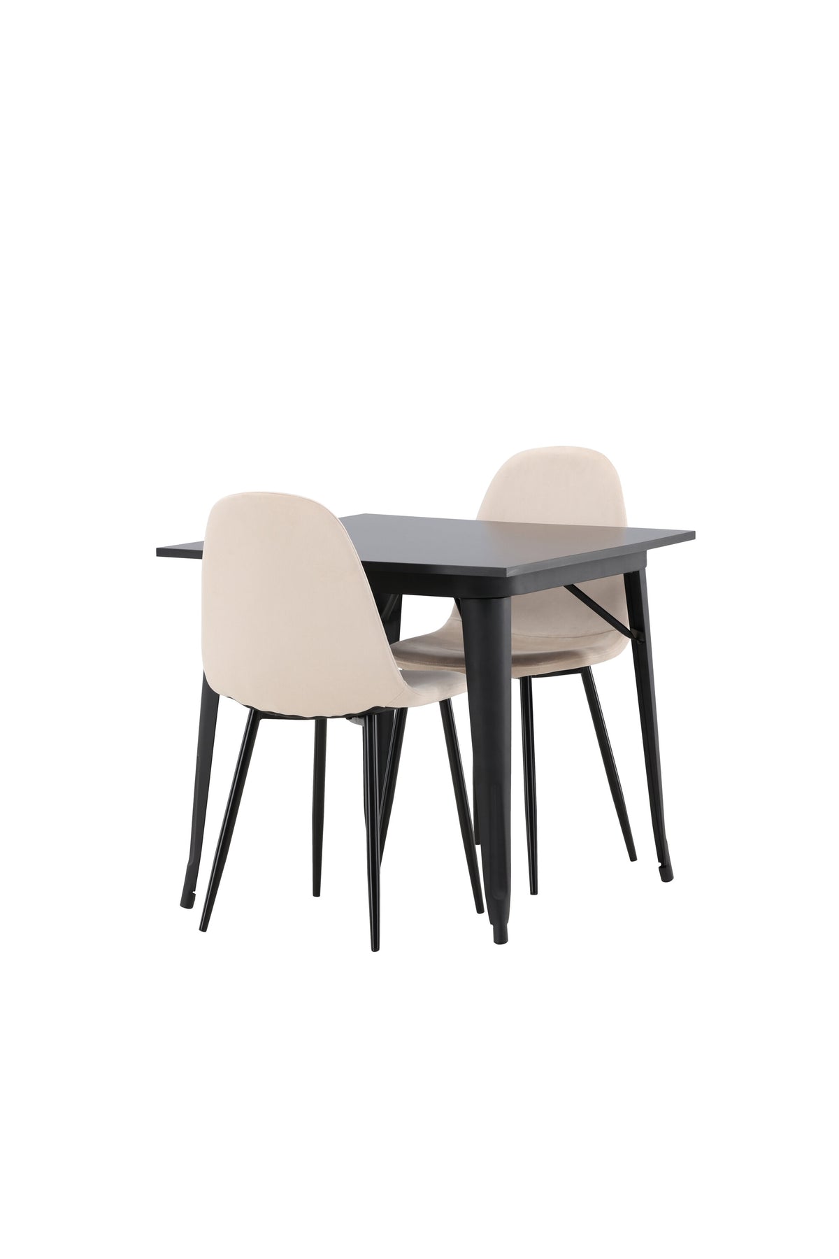 Tempe Matbord med Polar Stolarna – Bord: 75x80x80 Stol: 53,3x88x44