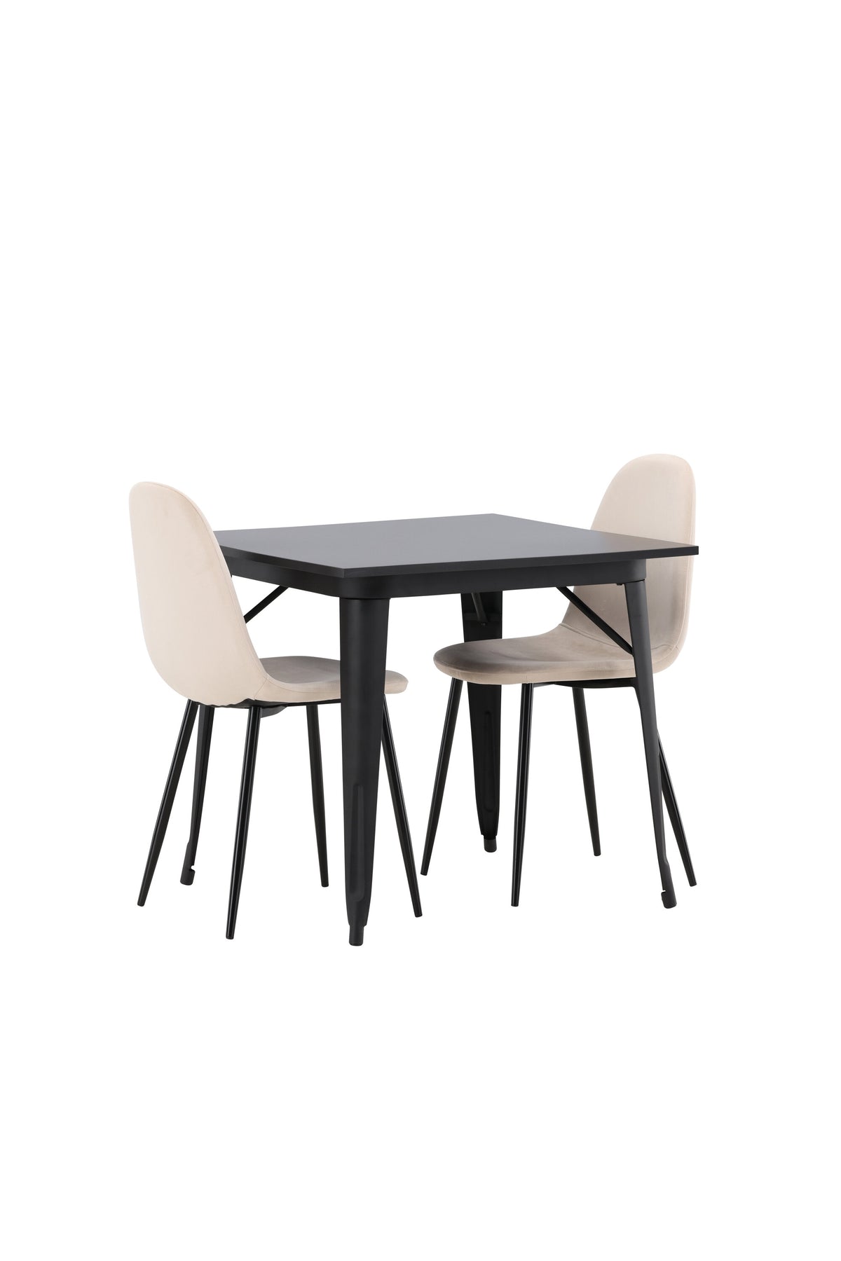 Tempe Matbord med Polar Stolarna – Bord: 75x80x80 Stol: 53,3x88x44
