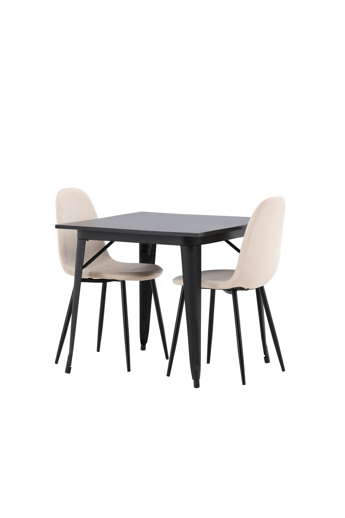 Tempe Matbord med Polar Stolarna – Bord: 75x80x80 Stol: 53,3x88x44