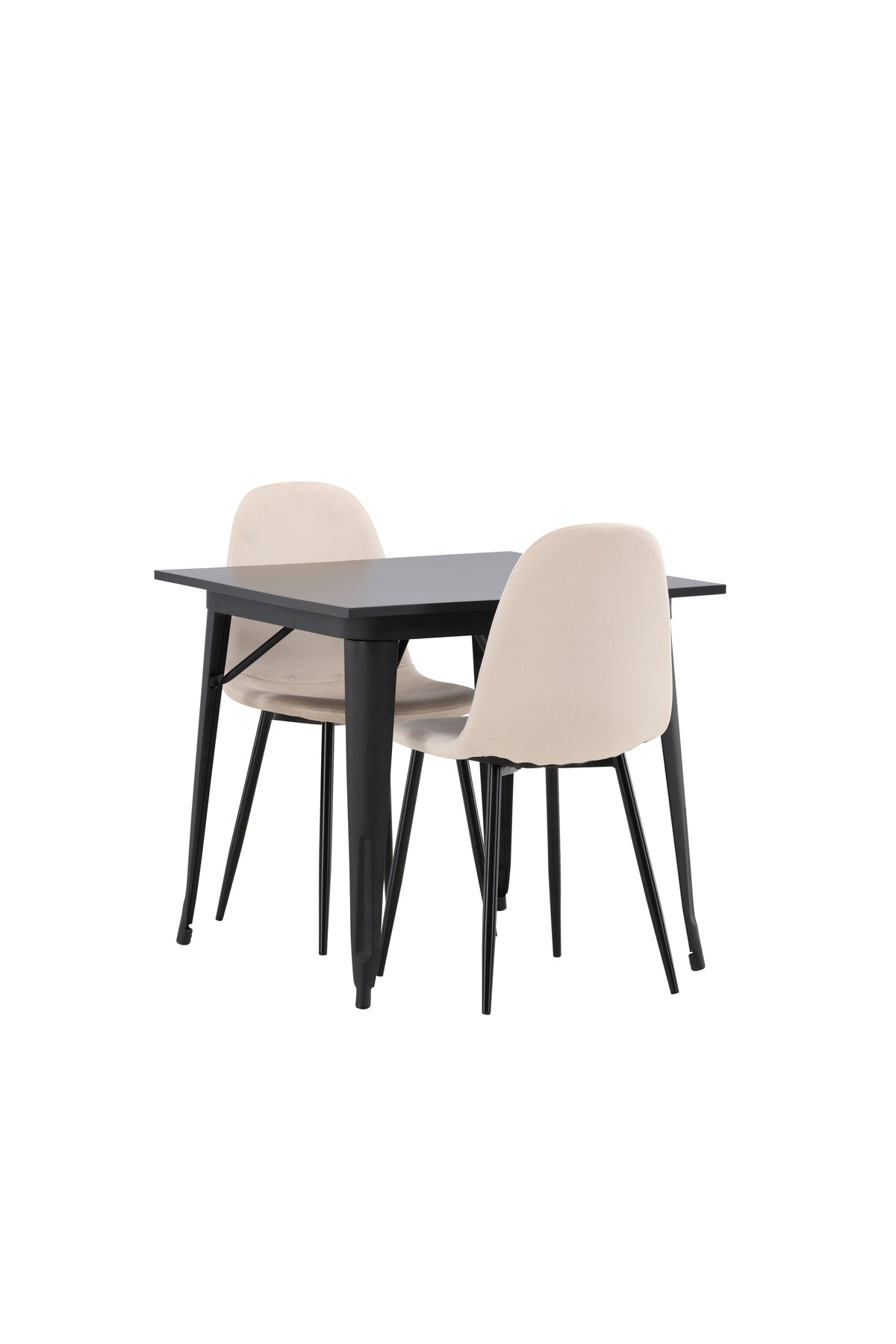 Tempe Matbord med Polar Stolarna – Bord: 75x80x80 Stol: 53,3x88x44