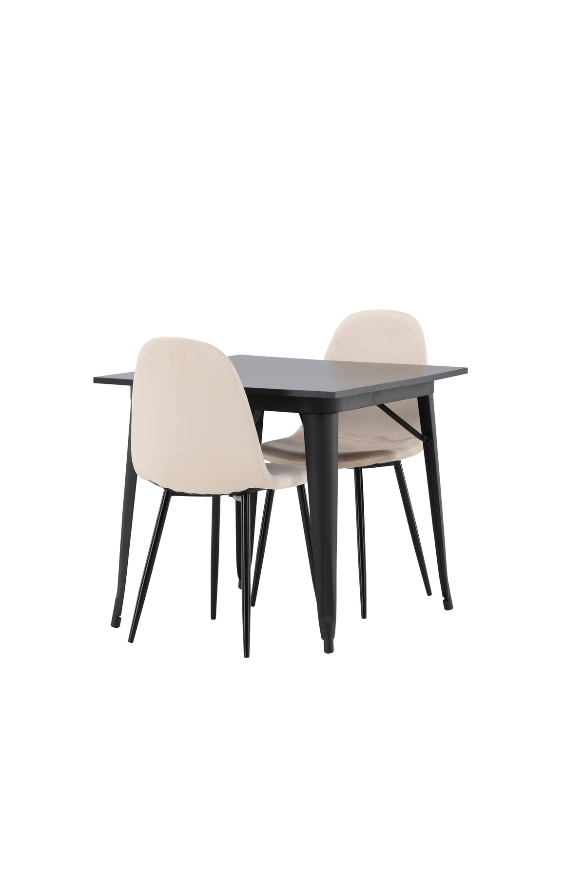 Tempe Matbord med Polar Stolarna – Bord: 75x80x80 Stol: 53,3x88x44