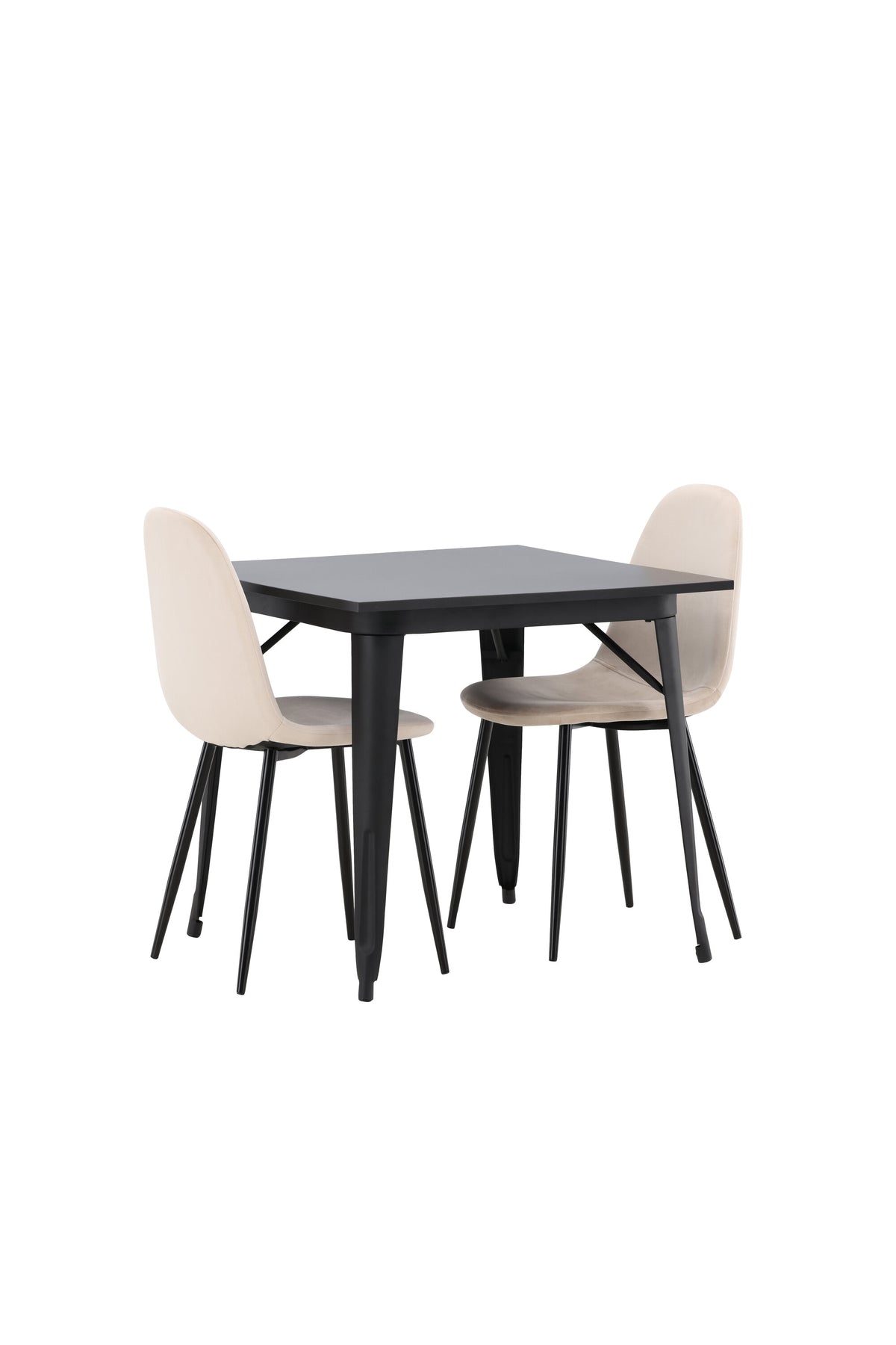 Tempe Matbord med Polar Stolarna – Bord: 75x80x80 Stol: 53,3x88x44