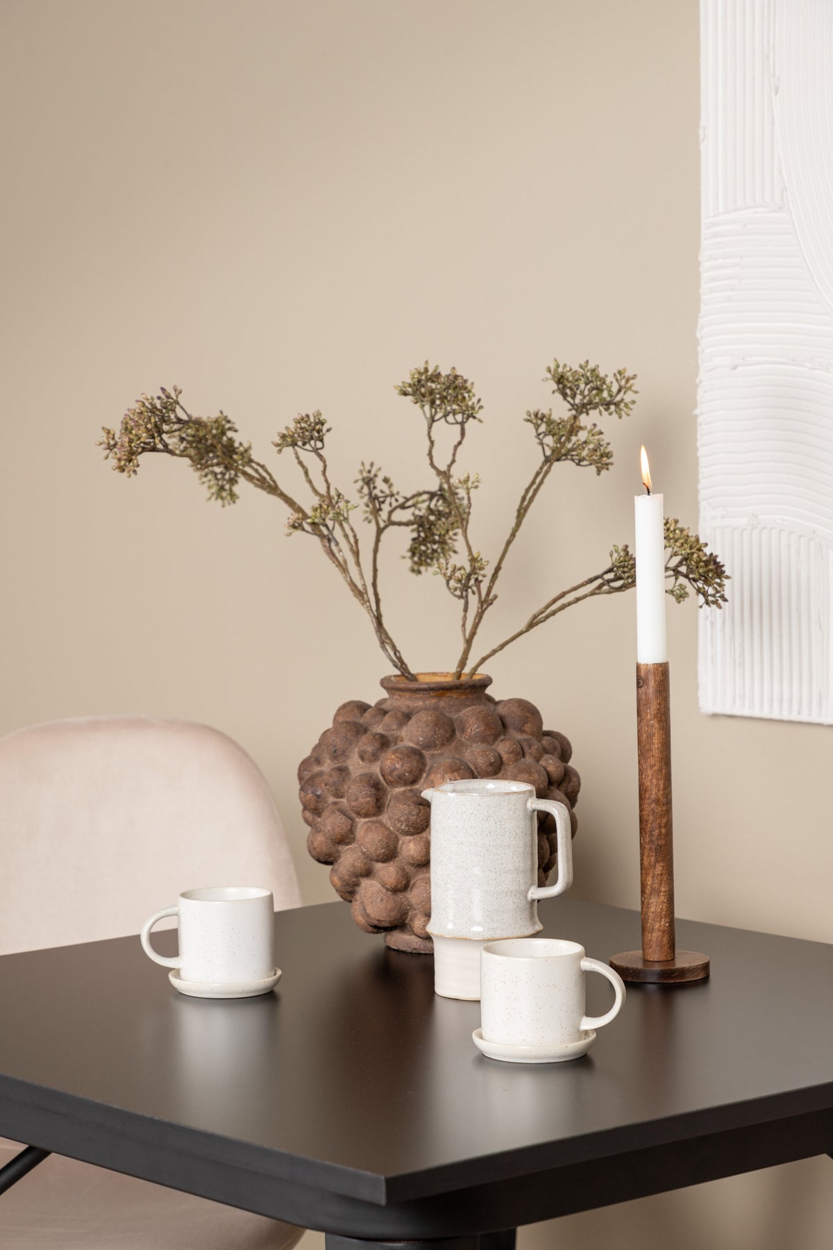 Tempe Matbord med Polar Stolarna – Bord: 75x80x80 Stol: 53,3x88x44