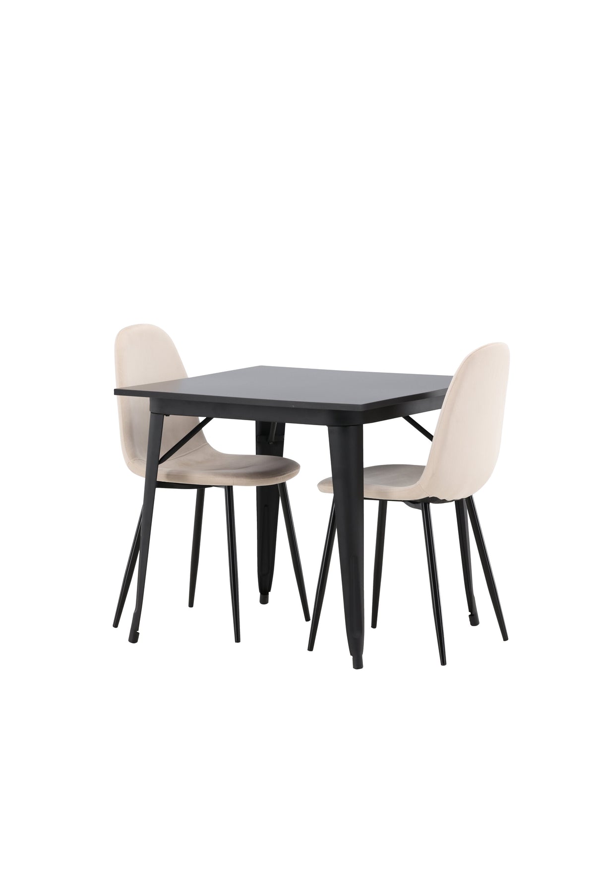 Tempe Matbord med Polar Stolarna – Bord: 75x80x80 Stol: 53,3x88x44