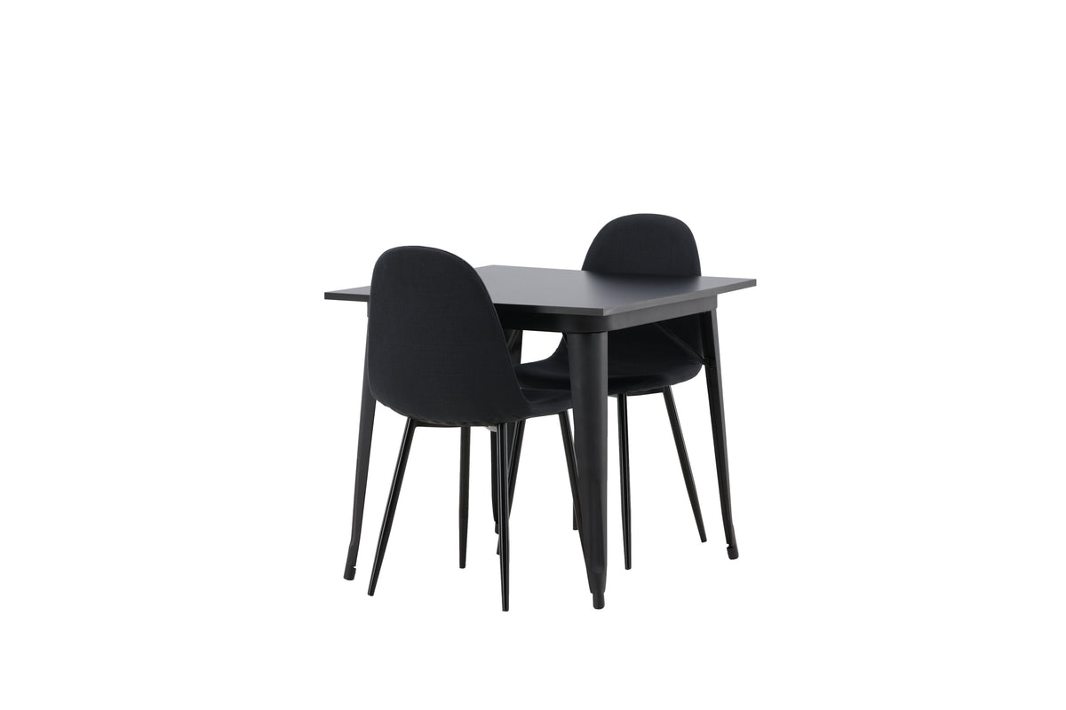 Tempe Matbord med Polar Stolarna – Bord: 75x80x80 Stol: 53x87x44