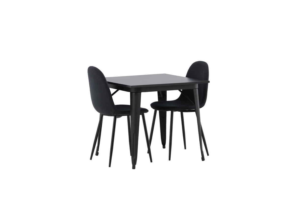 Tempe Matbord med Polar Stolarna – Bord: 75x80x80 Stol: 53x87x44