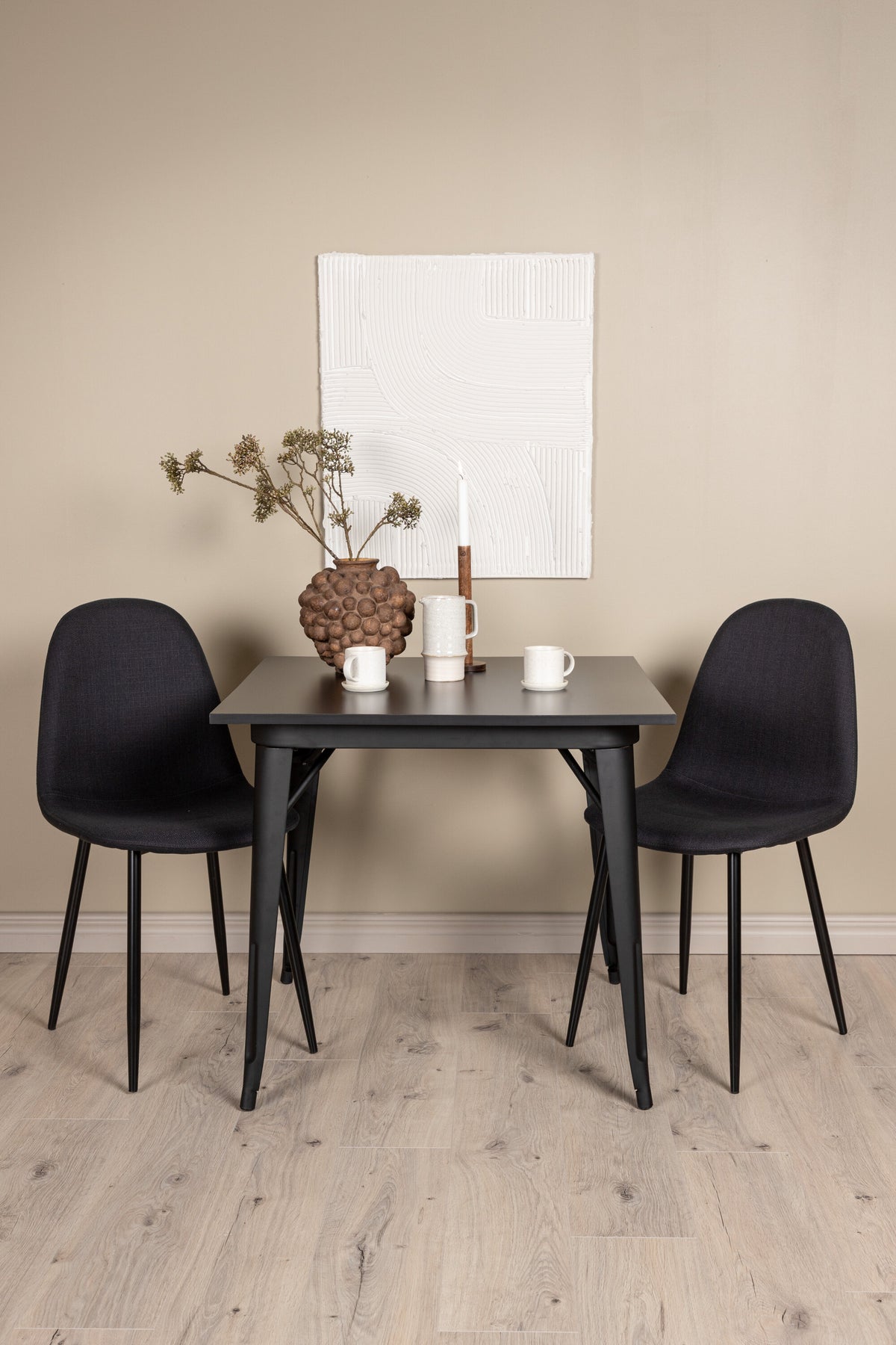 Tempe Matbord med Polar Stolarna – Bord: 75x80x80 Stol: 53x87x44