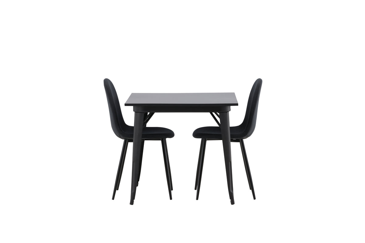 Tempe Matbord med Polar Stolarna – Bord: 75x80x80 Stol: 53x87x44