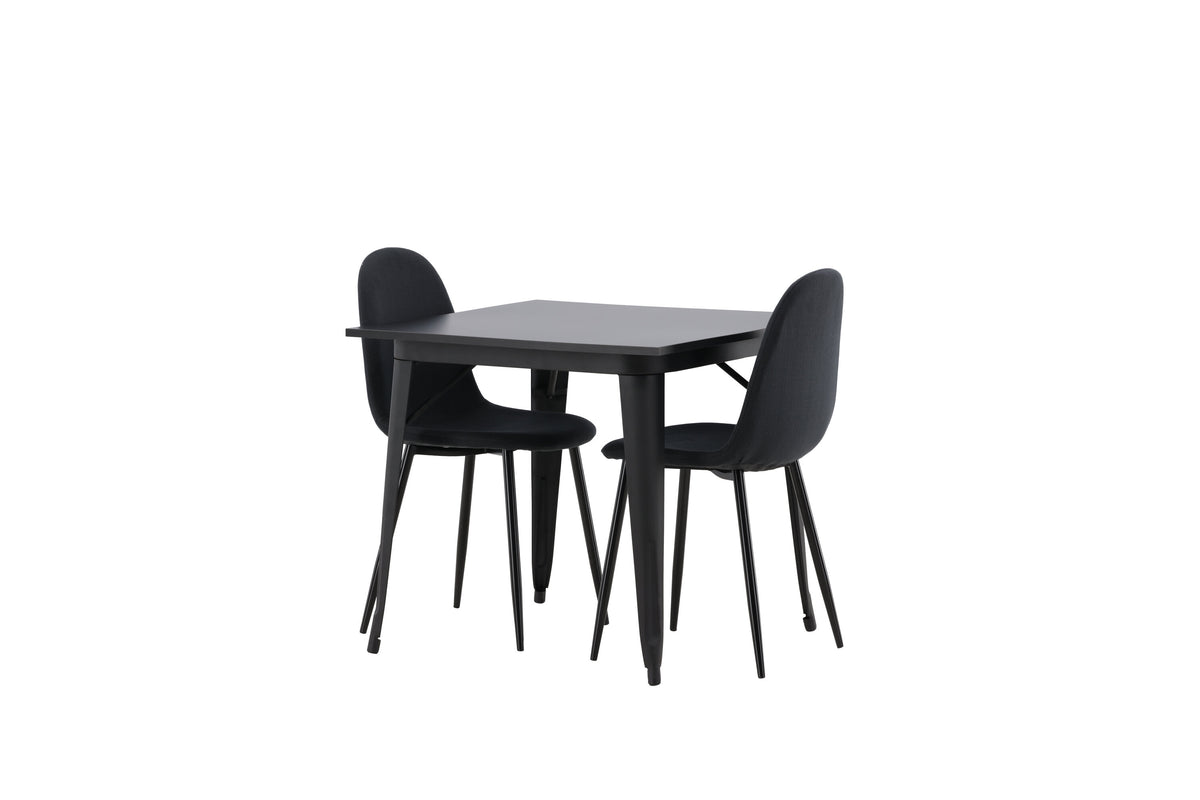 Tempe Matbord med Polar Stolarna – Bord: 75x80x80 Stol: 53x87x44