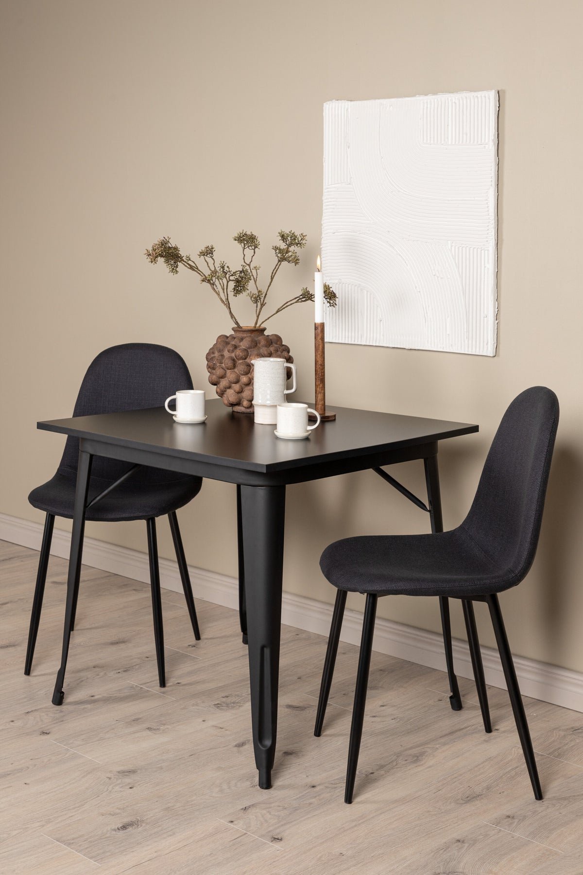 Tempe Matbord med Polar Stolarna – Bord: 75x80x80 Stol: 53x87x44