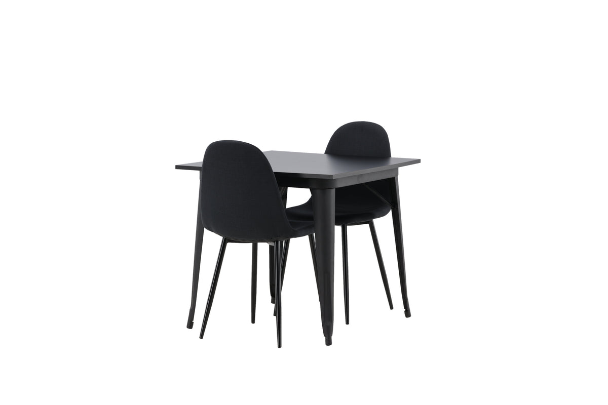 Tempe Matbord med Polar Stolarna – Bord: 75x80x80 Stol: 53x87x44