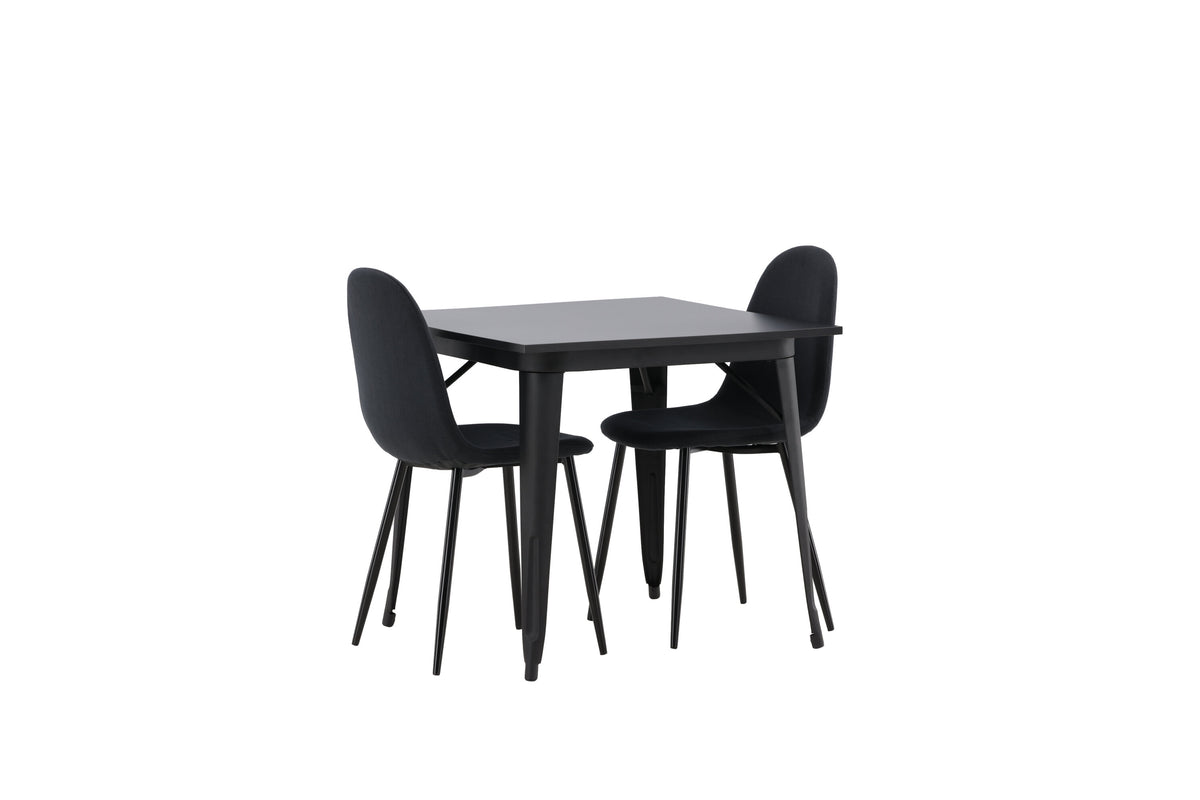 Tempe Matbord med Polar Stolarna – Bord: 75x80x80 Stol: 53x87x44