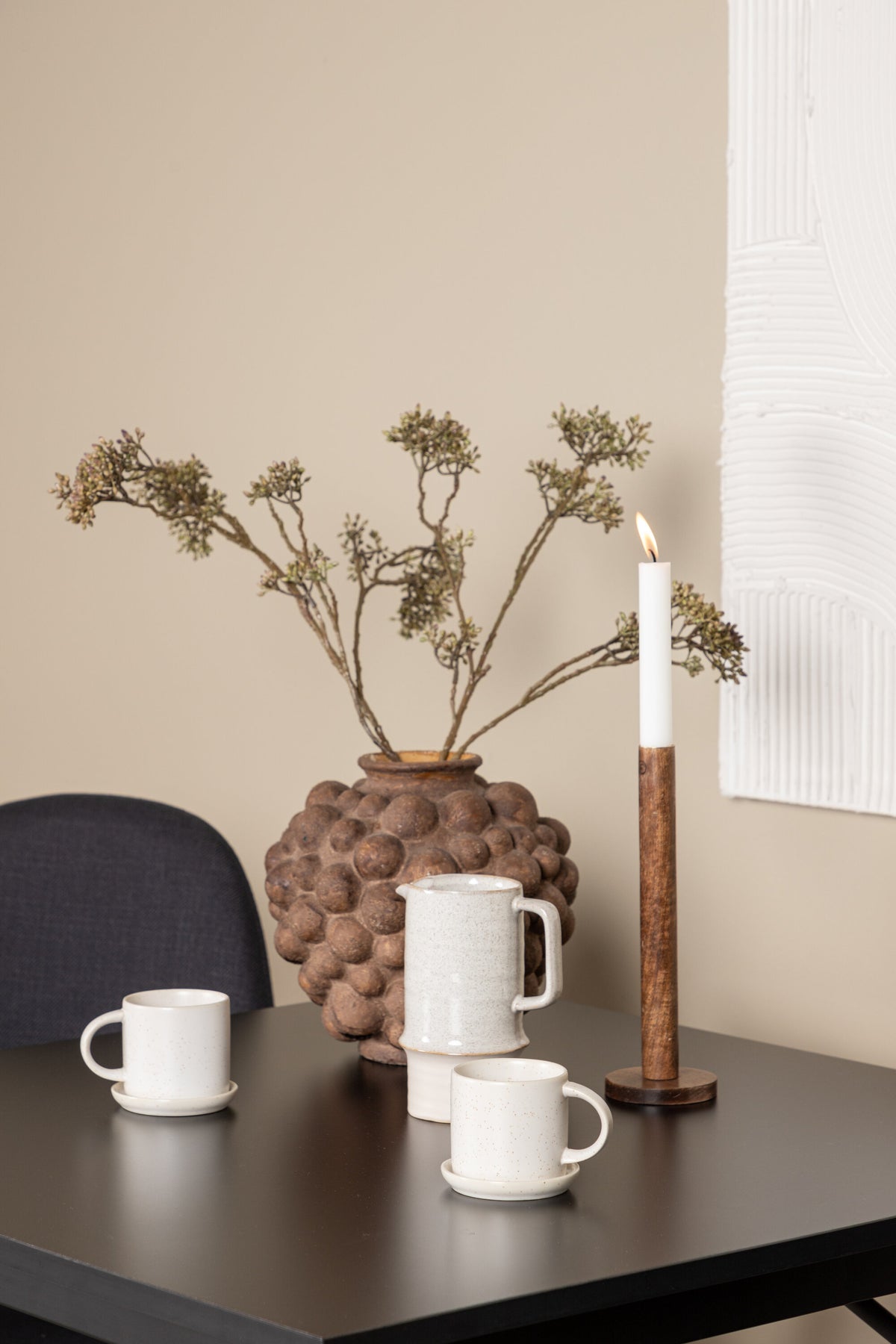 Tempe Matbord med Polar Stolarna – Bord: 75x80x80 Stol: 53x87x44
