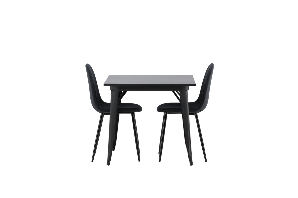 Tempe Matbord med Polar Stolarna – Bord: 75x80x80 Stol: 53x87x44