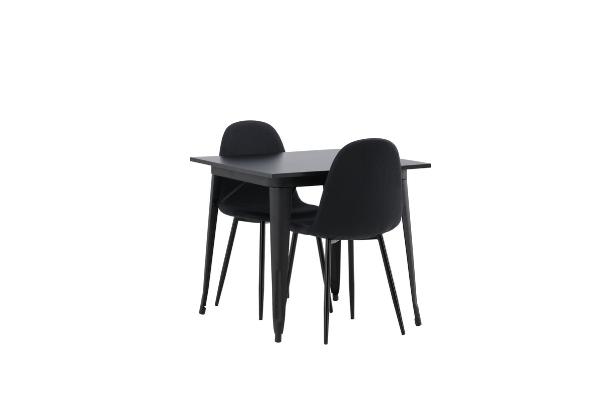 Tempe Matbord med Polar Stolarna – Bord: 75x80x80 Stol: 53x87x44