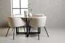 Durango Matbord med Berit Stolarna – Bord: ⌀120 Stol: 55x78x55
