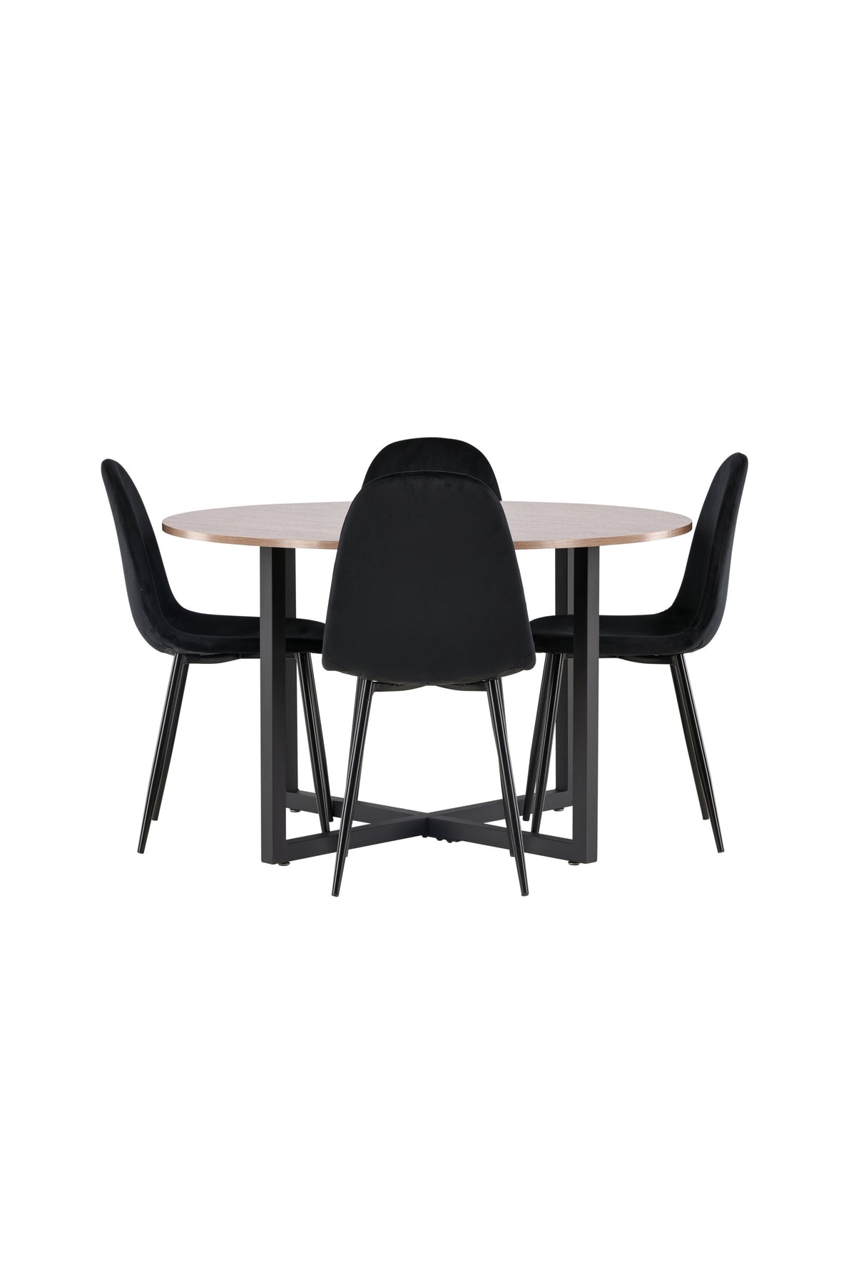 Durango Matbord med Polar Stolarna – Bord: ⌀120 Stol: 53,3x88x42,5