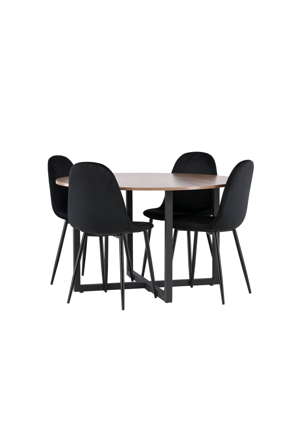 Durango Matbord med Polar Stolarna – Bord: ⌀120 Stol: 53,3x88x42,5