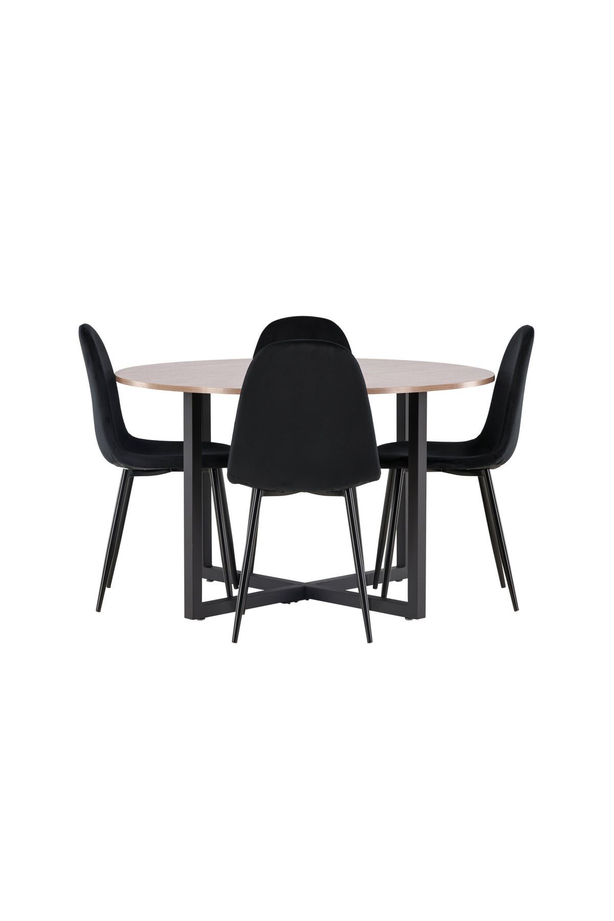 Durango Matbord med Polar Stolarna – Bord: ⌀120 Stol: 53,3x88x42,5