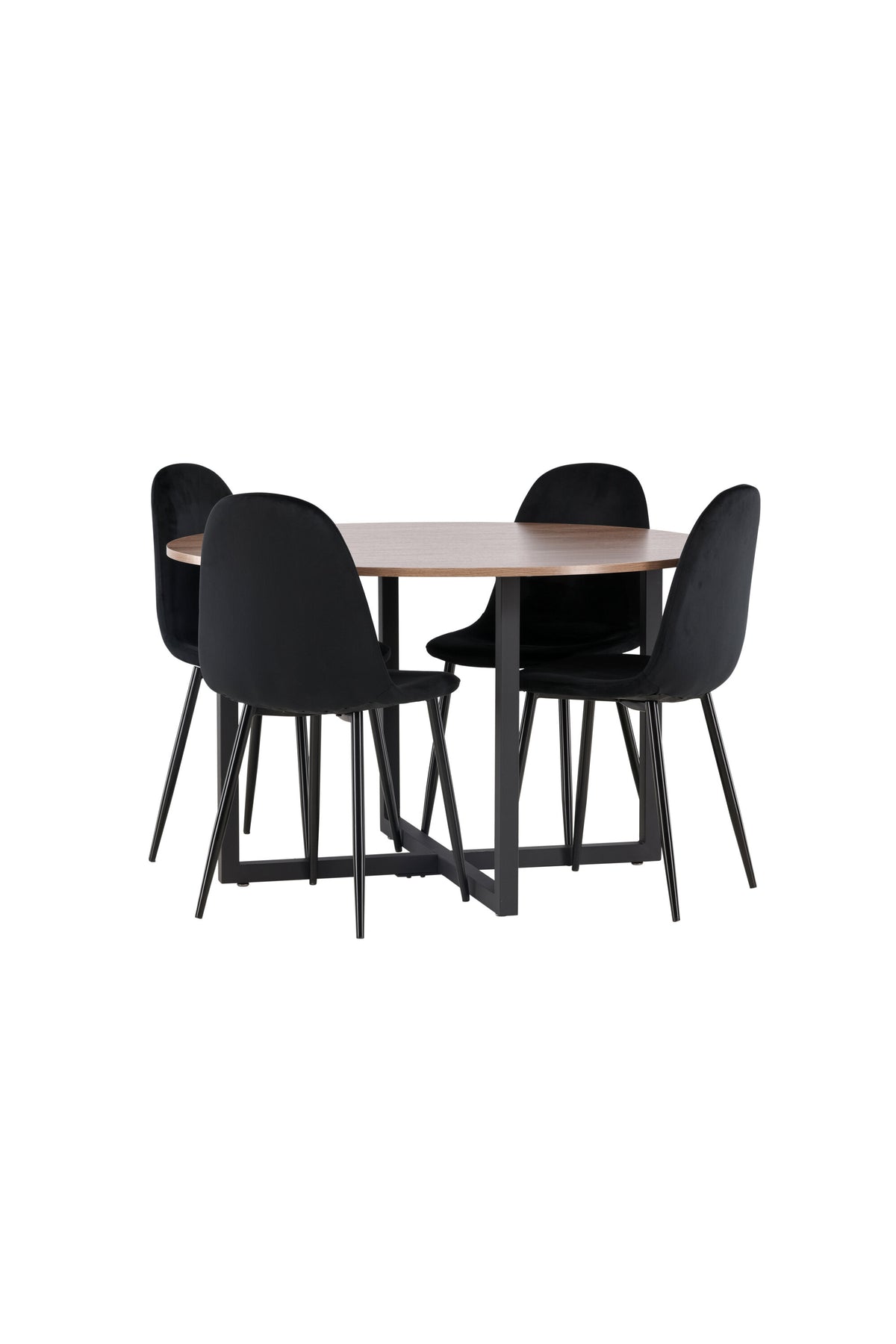 Durango Matbord med Polar Stolarna – Bord: ⌀120 Stol: 53,3x88x42,5