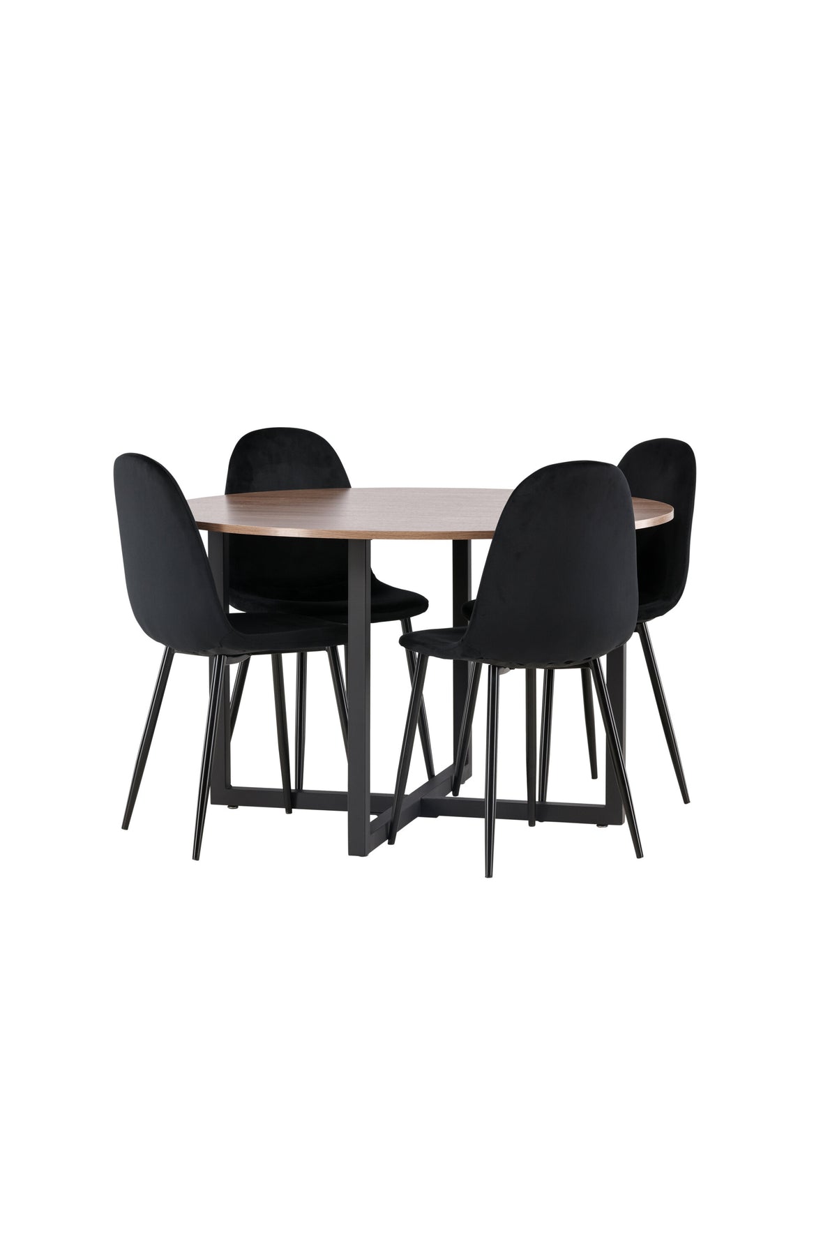 Durango Matbord med Polar Stolarna – Bord: ⌀120 Stol: 53,3x88x42,5