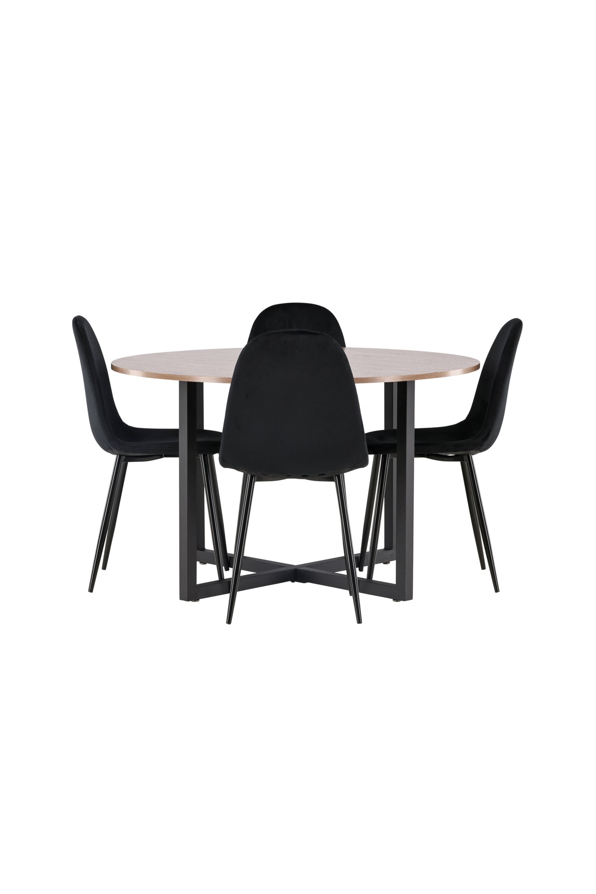 Durango Matbord med Polar Stolarna – Bord: ⌀120 Stol: 53,3x88x42,5