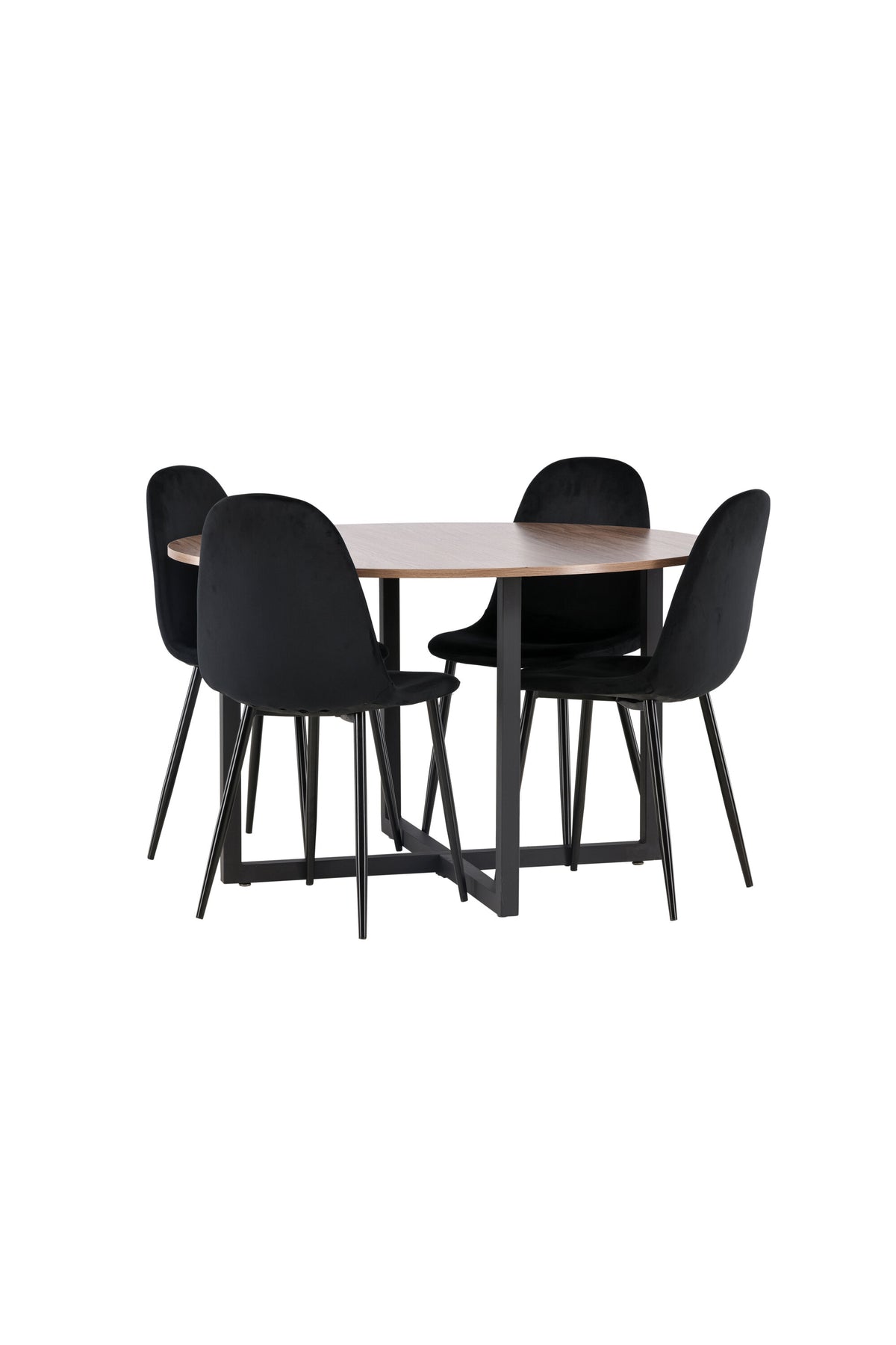 Durango Matbord med Polar Stolarna – Bord: ⌀120 Stol: 53,3x88x42,5