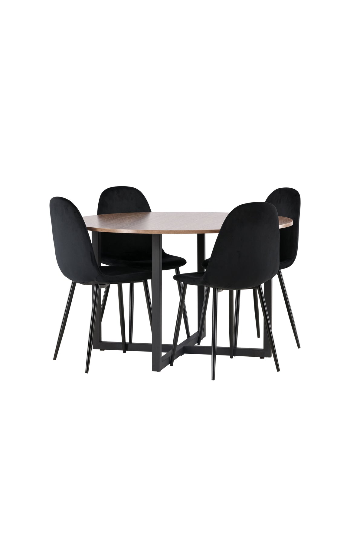 Durango Matbord med Polar Stolarna – Bord: ⌀120 Stol: 53,3x88x42,5