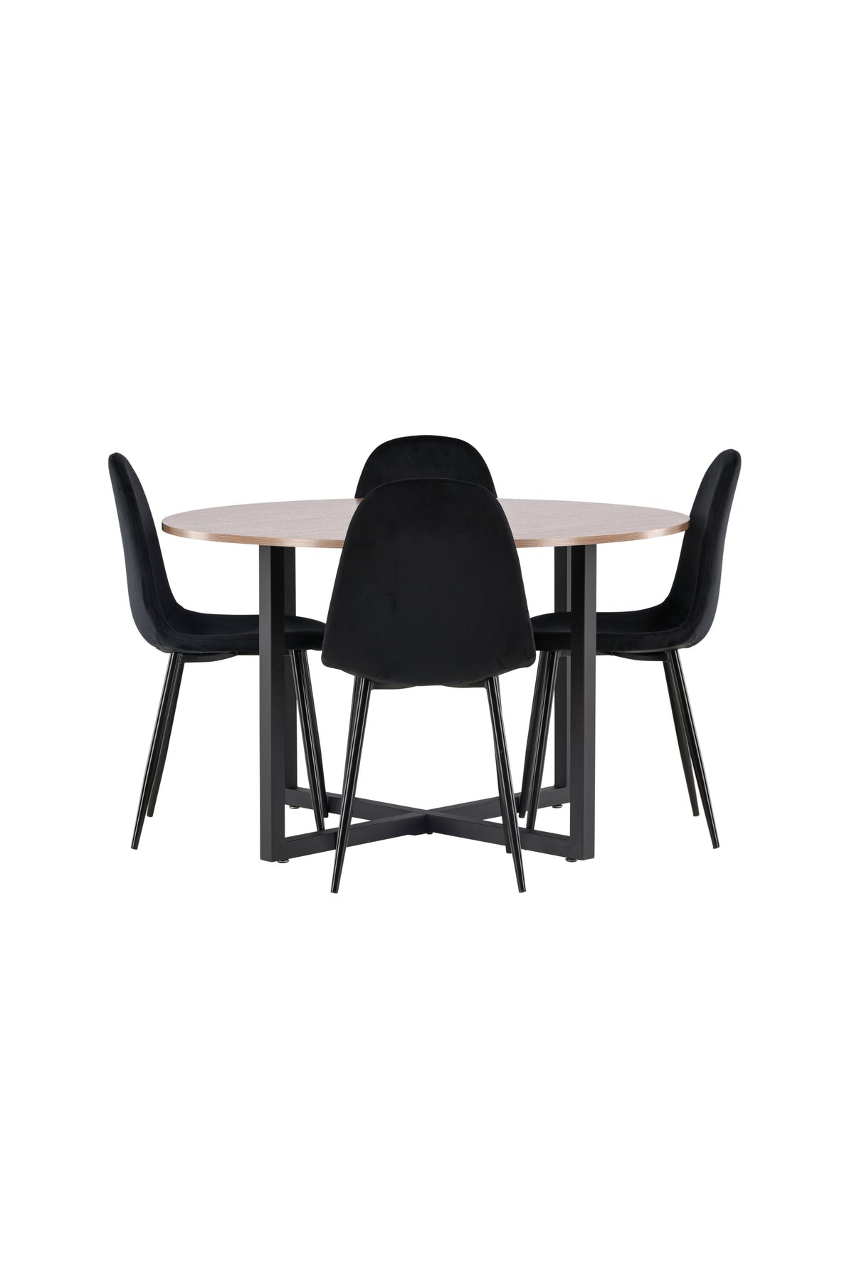 Durango Matbord med Polar Stolarna – Bord: ⌀120 Stol: 53,3x88x42,5