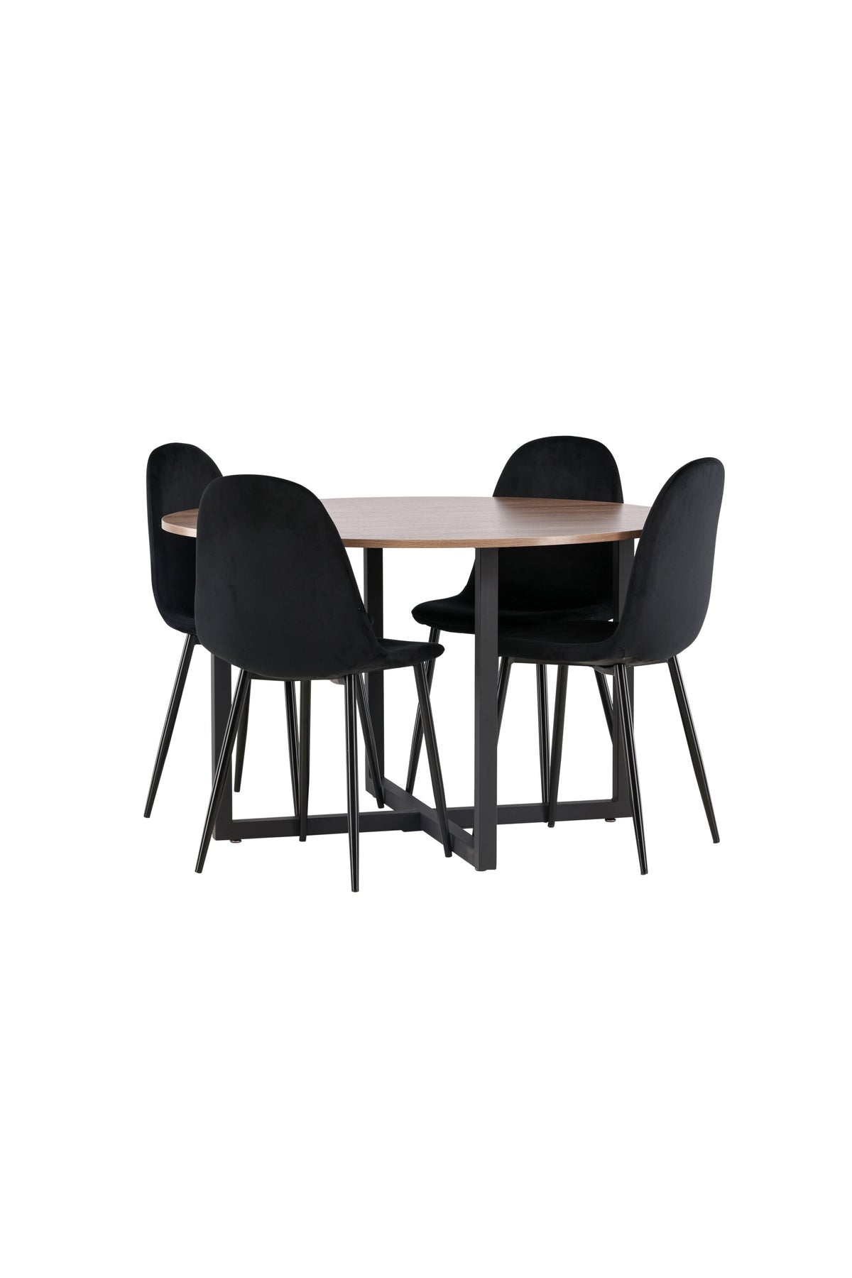 Durango Matbord med Polar Stolarna – Bord: ⌀120 Stol: 53,3x88x42,5