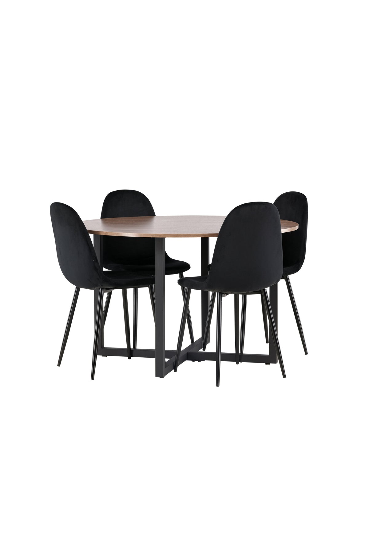 Durango Matbord med Polar Stolarna – Bord: ⌀120 Stol: 53,3x88x42,5