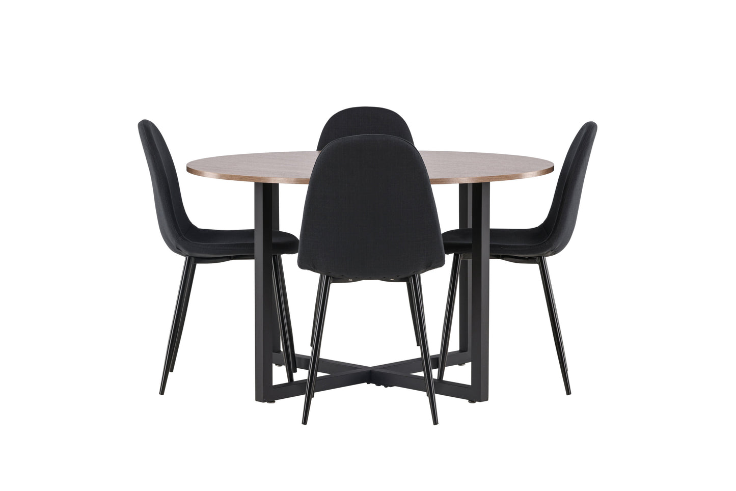 Durango Matbord med Polar Stolarna – Bord: ⌀120 Stol: 53x87x44