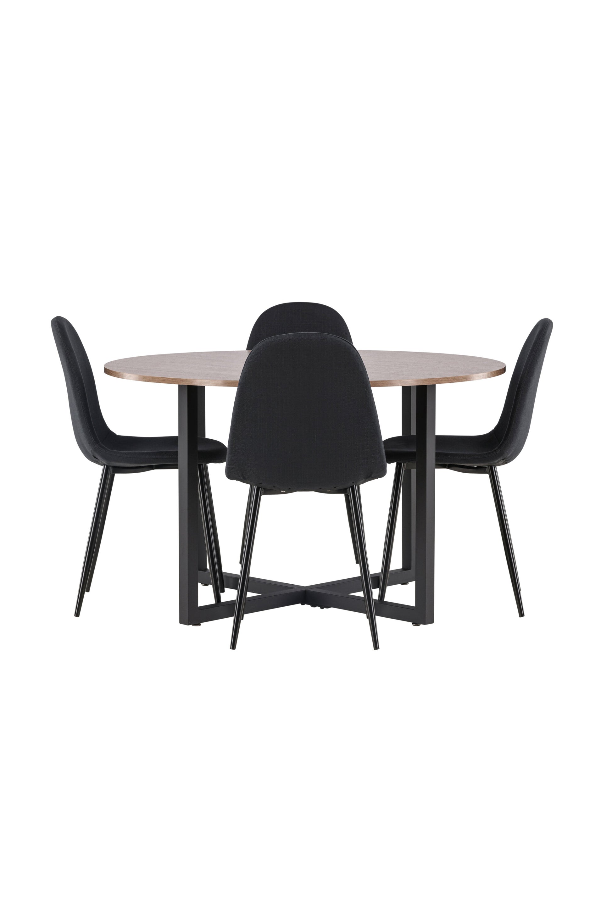 Durango Matbord med Polar Stolarna – Bord: ⌀120 Stol: 53x87x44