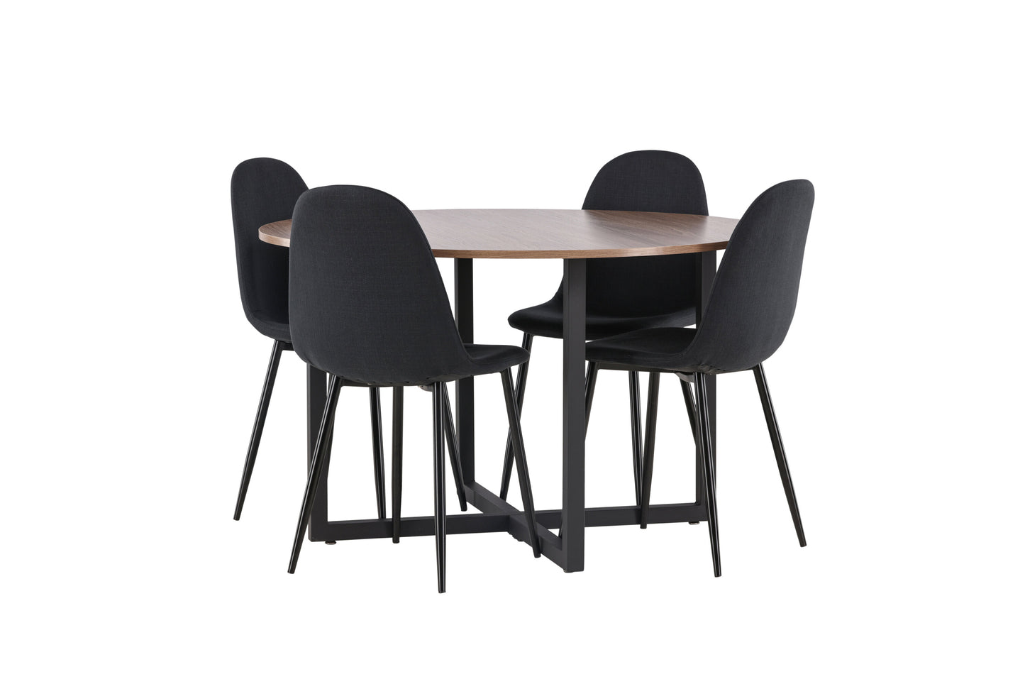 Durango Matbord med Polar Stolarna – Bord: ⌀120 Stol: 53x87x44