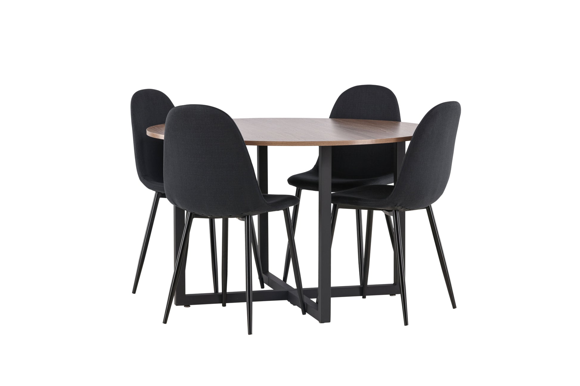 Durango Matbord med Polar Stolarna – Bord: ⌀120 Stol: 53x87x44