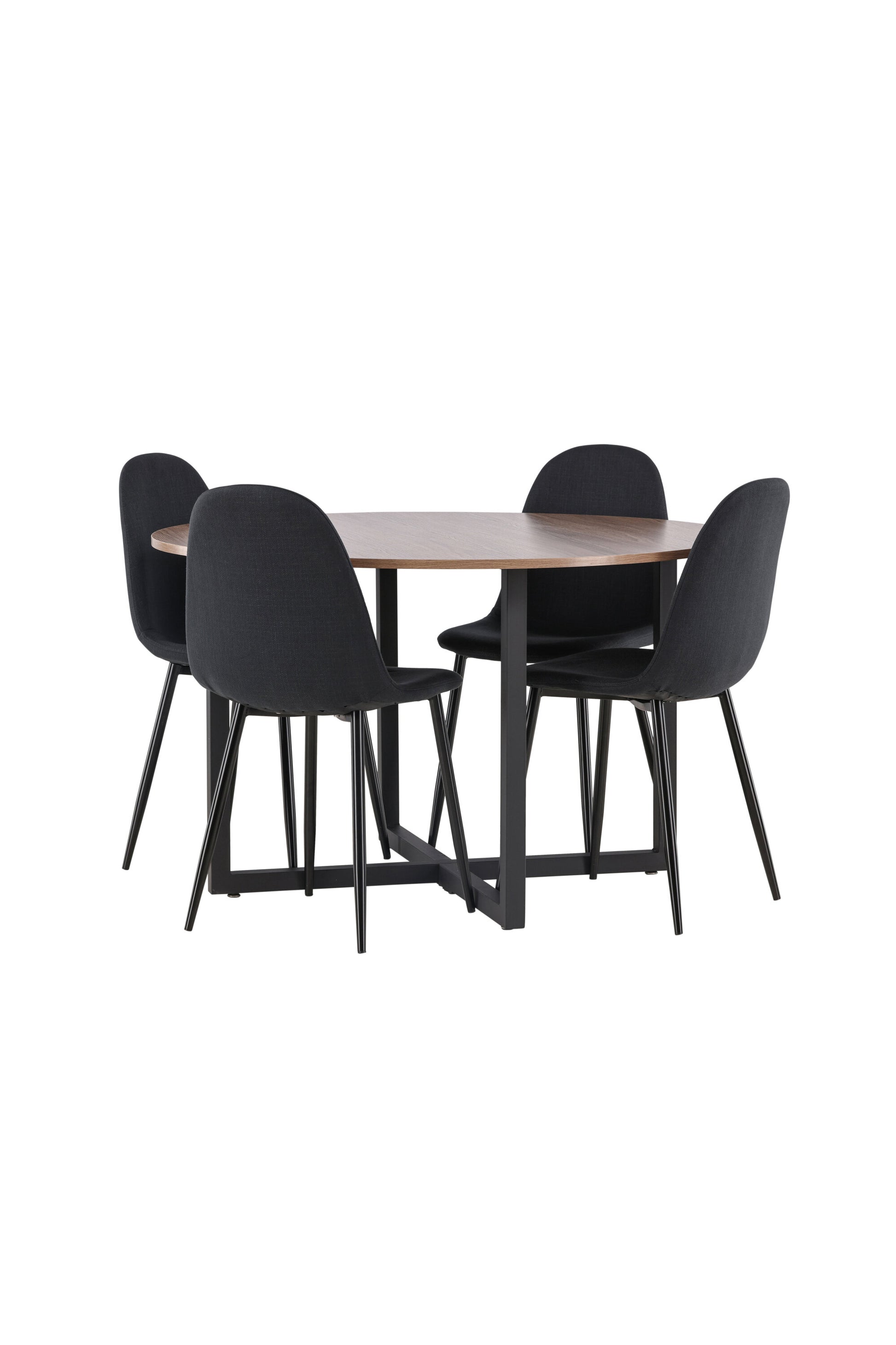 Durango Matbord med Polar Stolarna – Bord: ⌀120 Stol: 53x87x44