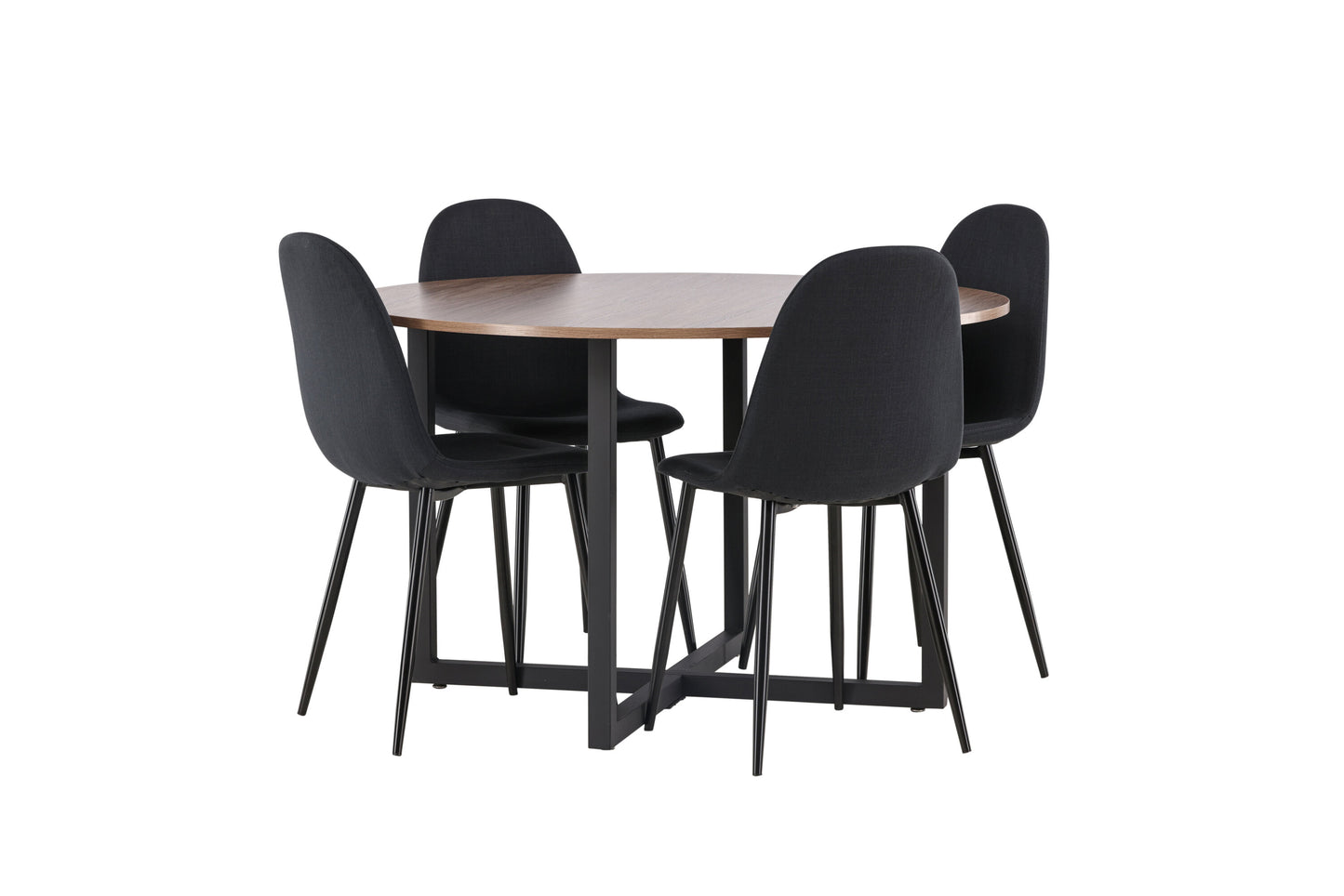 Durango Matbord med Polar Stolarna – Bord: ⌀120 Stol: 53x87x44