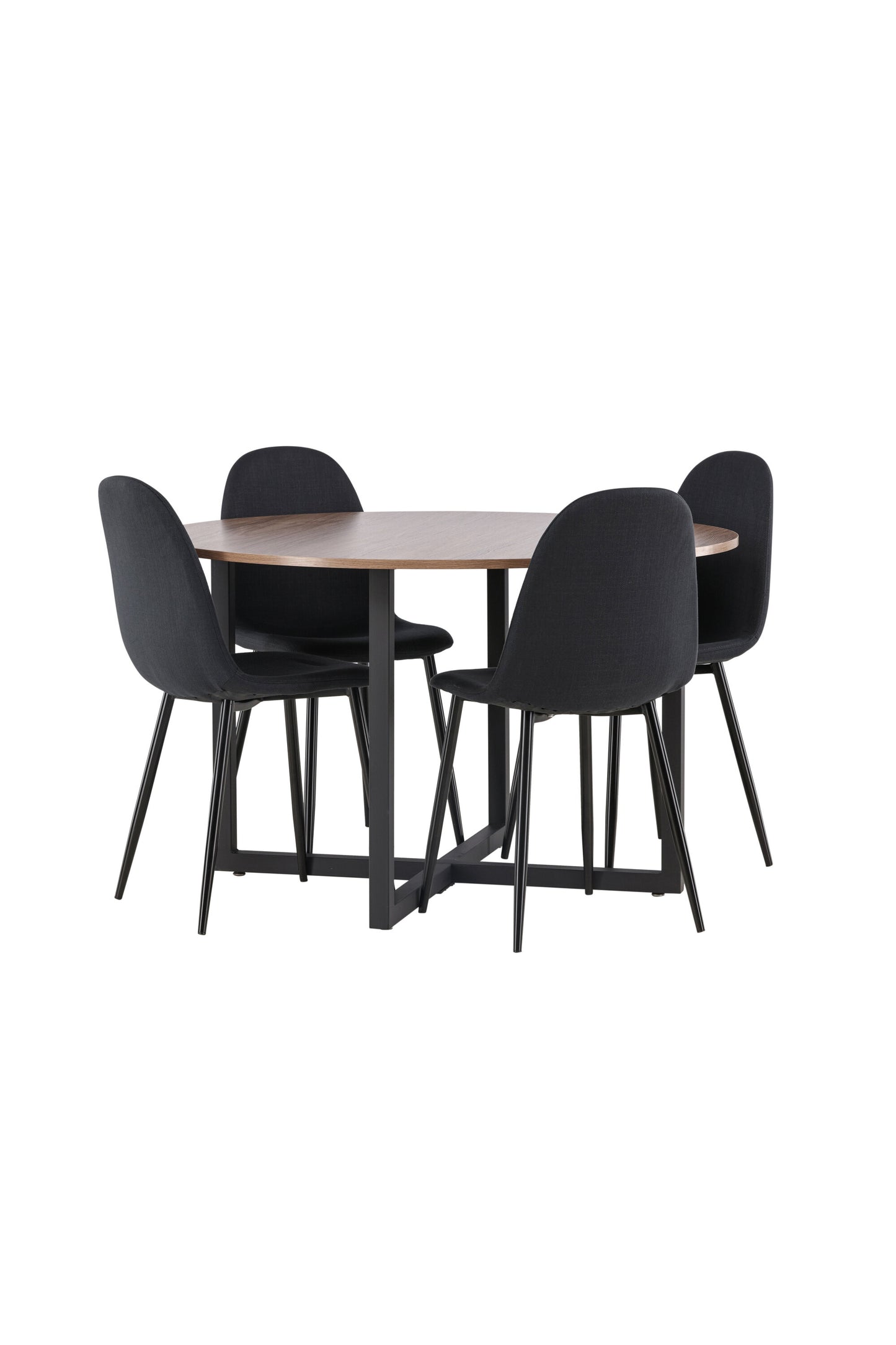 Durango Matbord med Polar Stolarna – Bord: ⌀120 Stol: 53x87x44