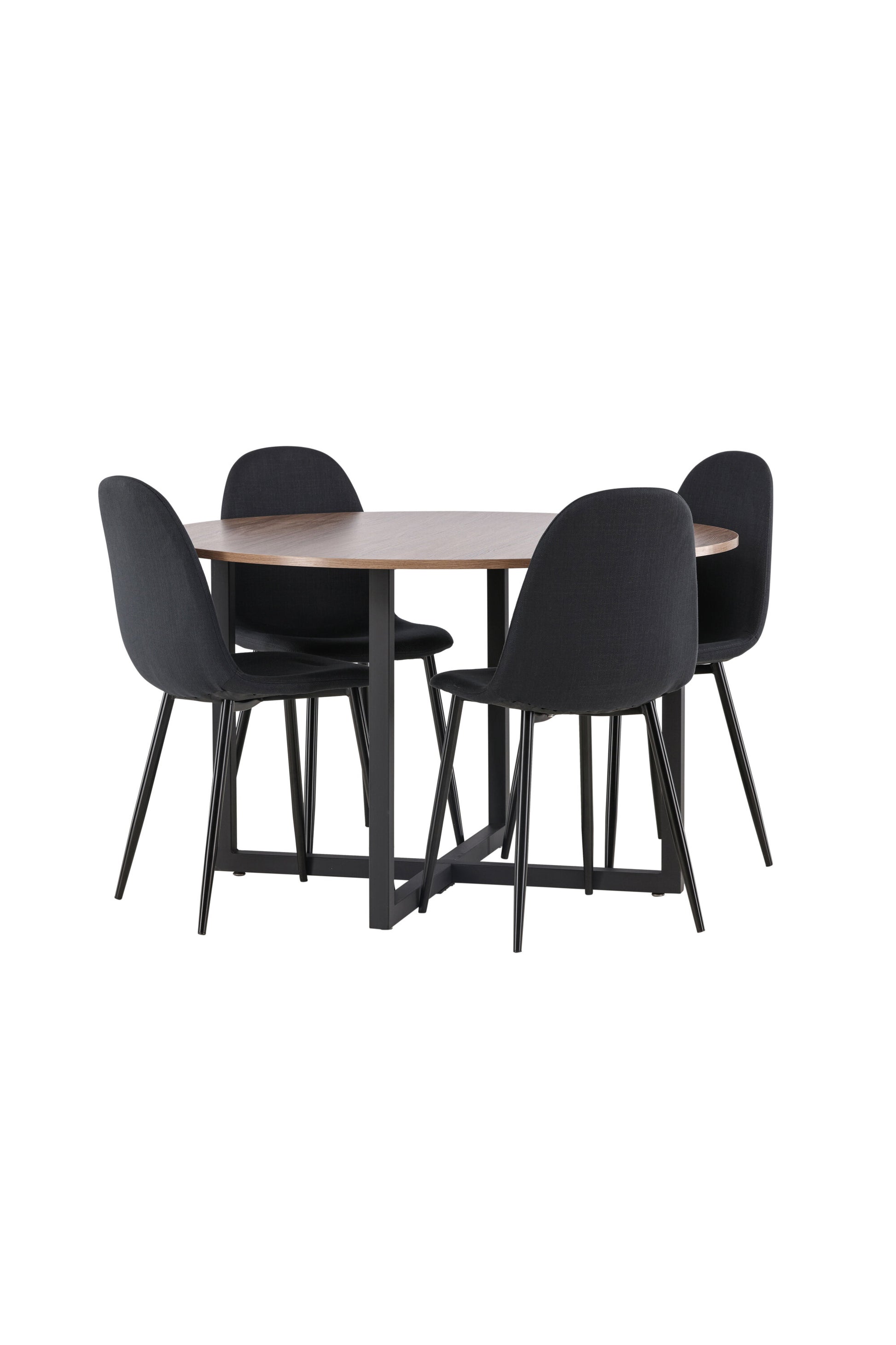Durango Matbord med Polar Stolarna – Bord: ⌀120 Stol: 53x87x44