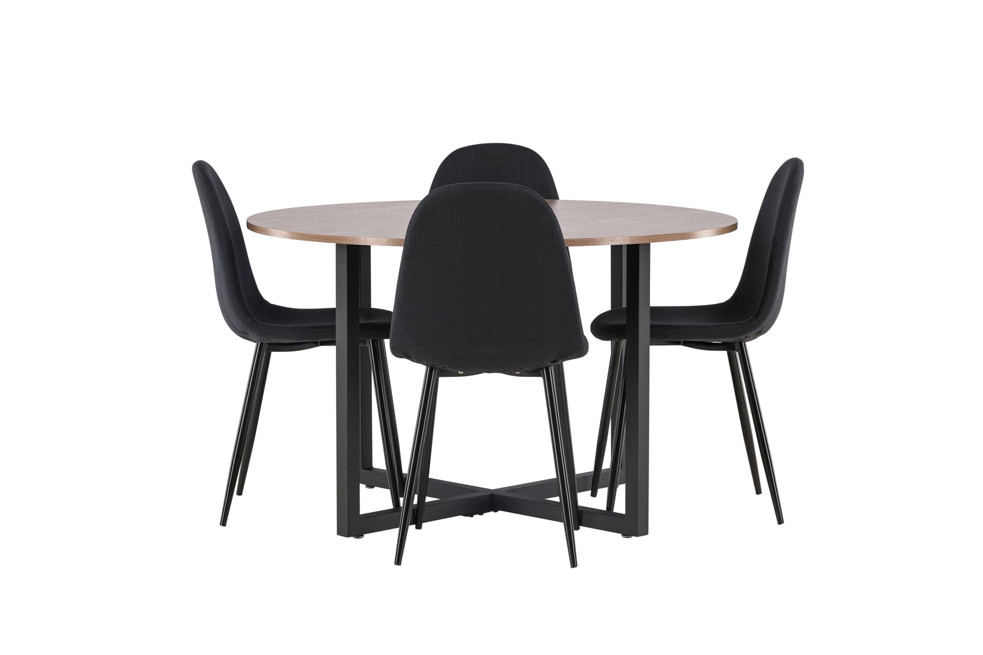 Durango Matbord med Polar Stolarna – Bord: ⌀120 Stol: 53x87x44