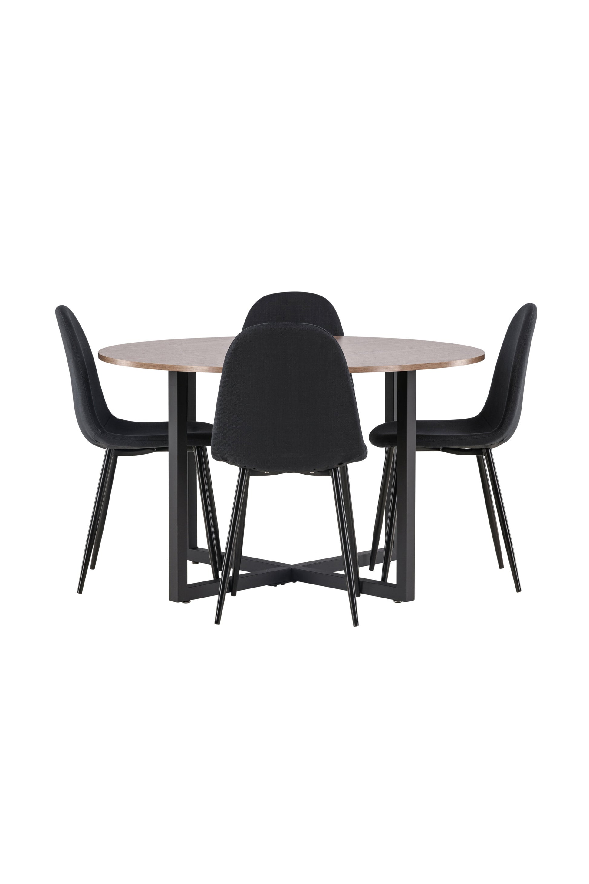 Durango Matbord med Polar Stolarna – Bord: ⌀120 Stol: 53x87x44