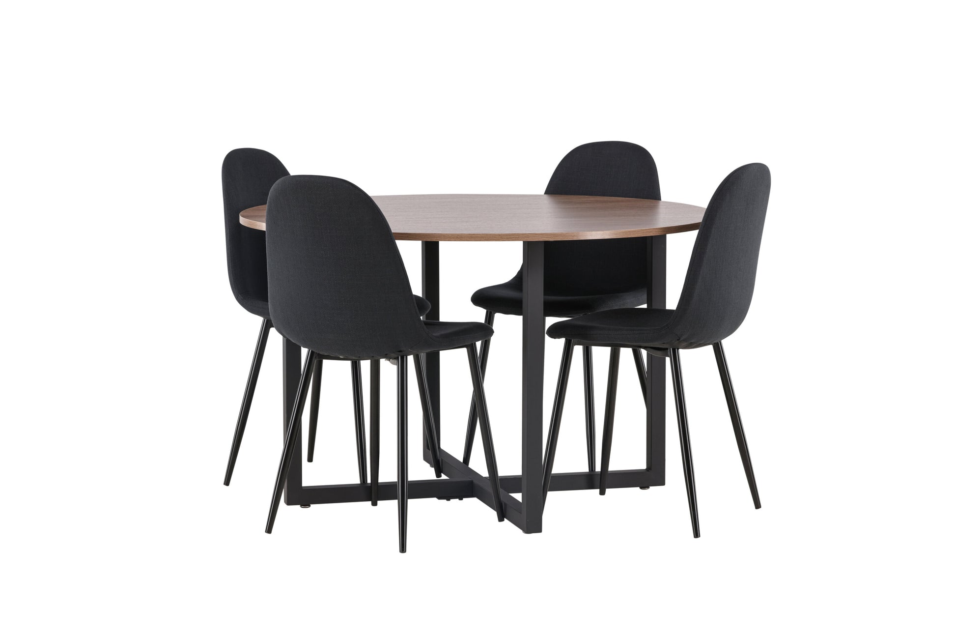 Durango Matbord med Polar Stolarna – Bord: ⌀120 Stol: 53x87x44