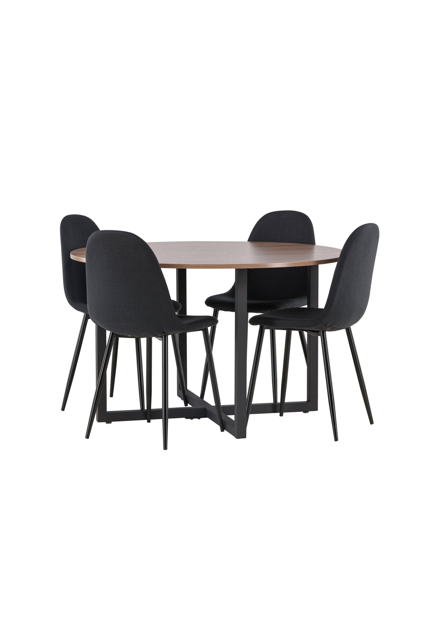 Durango Matbord med Polar Stolarna – Bord: ⌀120 Stol: 53x87x44