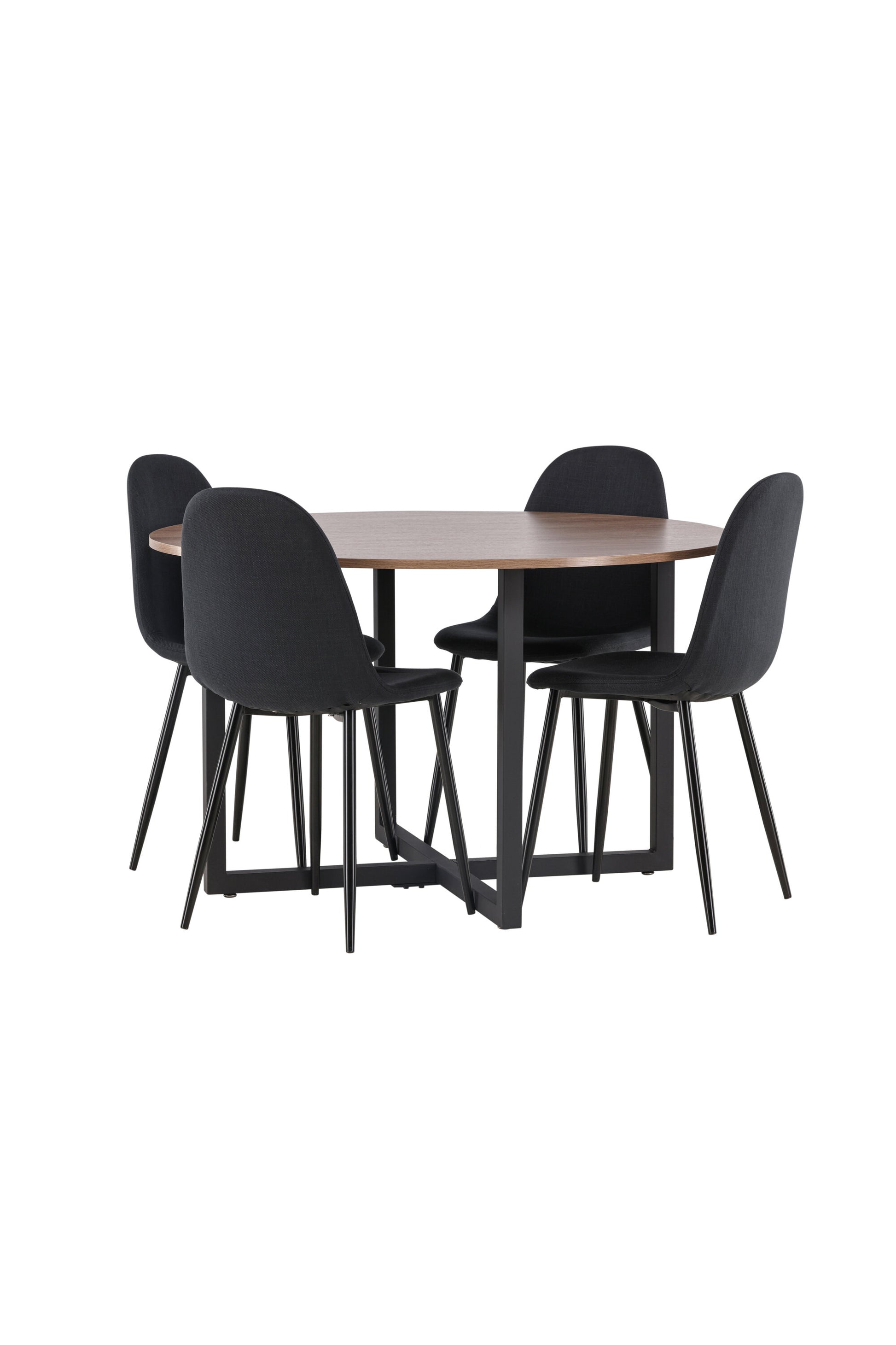 Durango Matbord med Polar Stolarna – Bord: ⌀120 Stol: 53x87x44