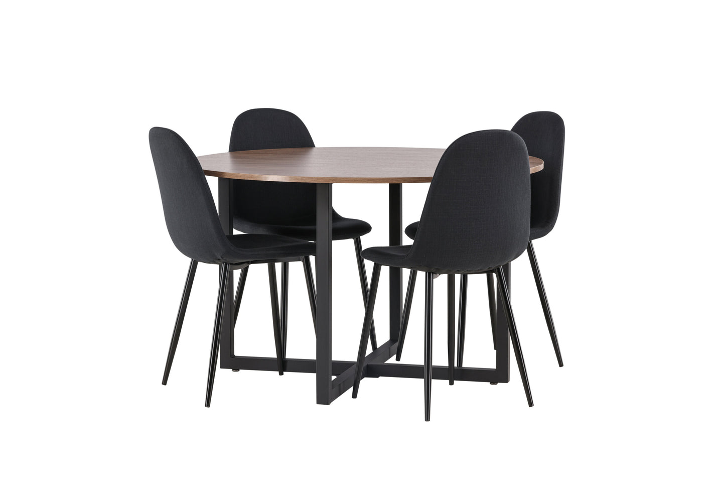 Durango Matbord med Polar Stolarna – Bord: ⌀120 Stol: 53x87x44