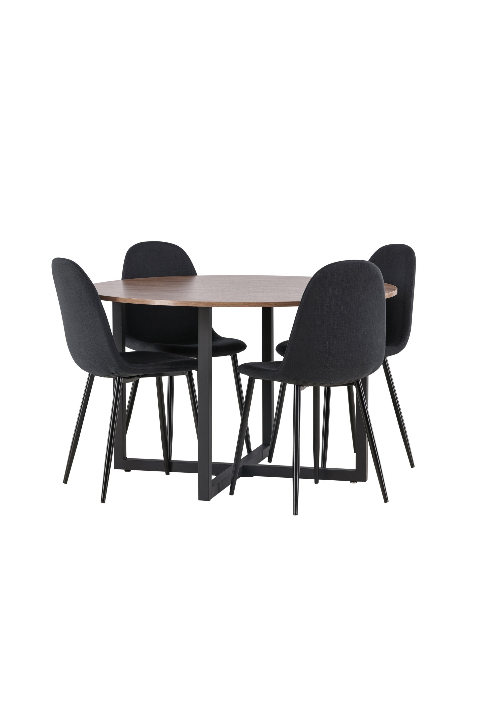 Durango Matbord med Polar Stolarna – Bord: ⌀120 Stol: 53x87x44